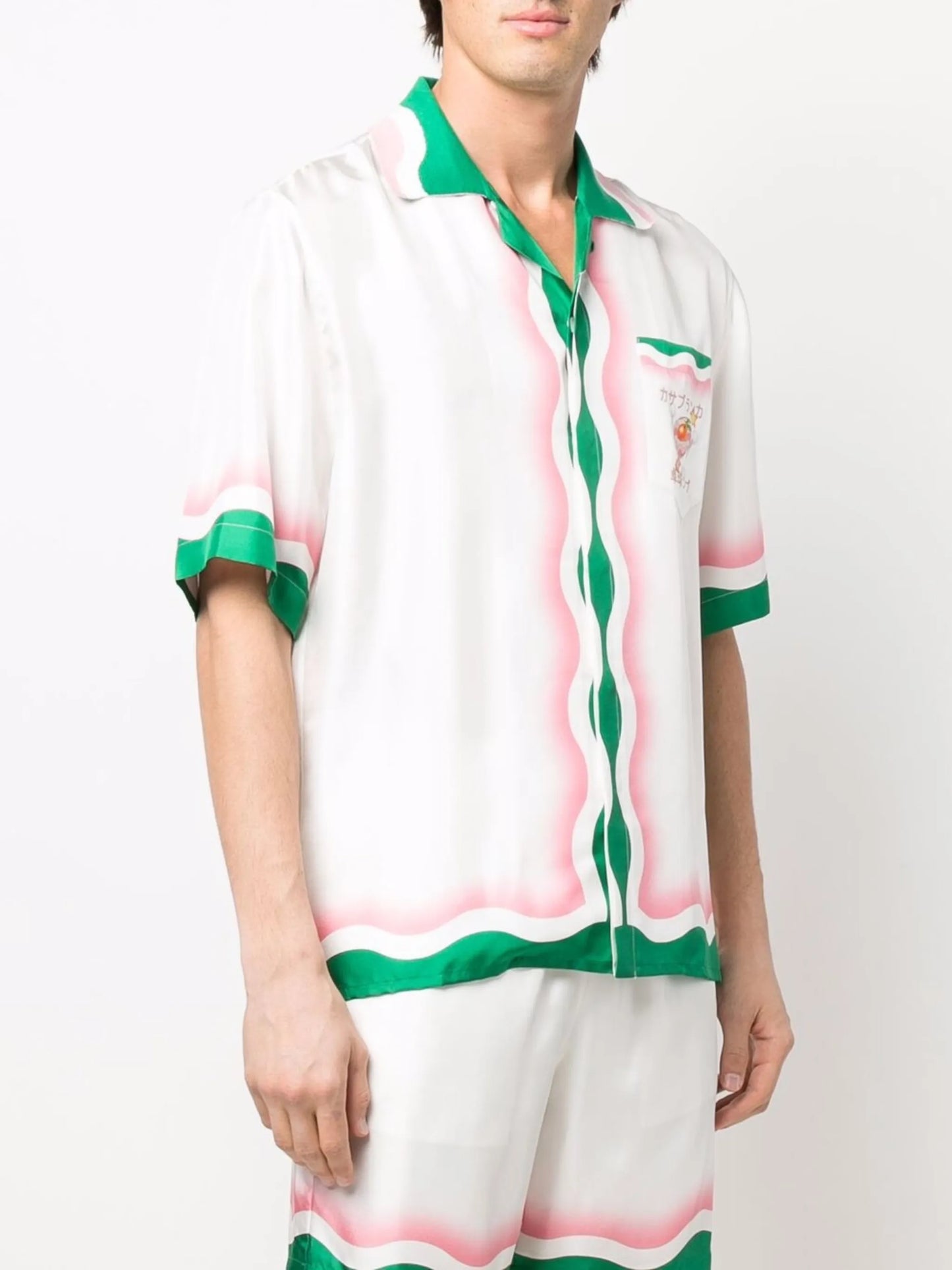 Le Jeu de Ping Pong printed silk shirt