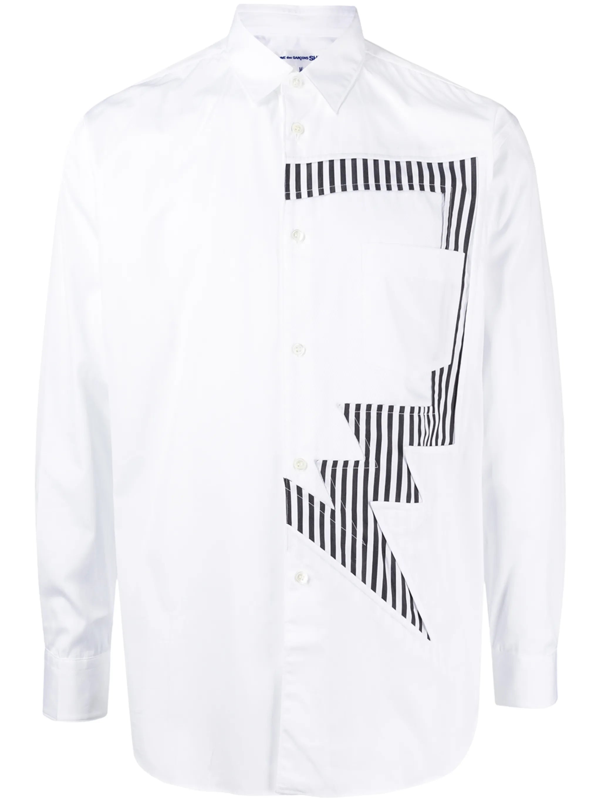 striped long-sleeved shirt