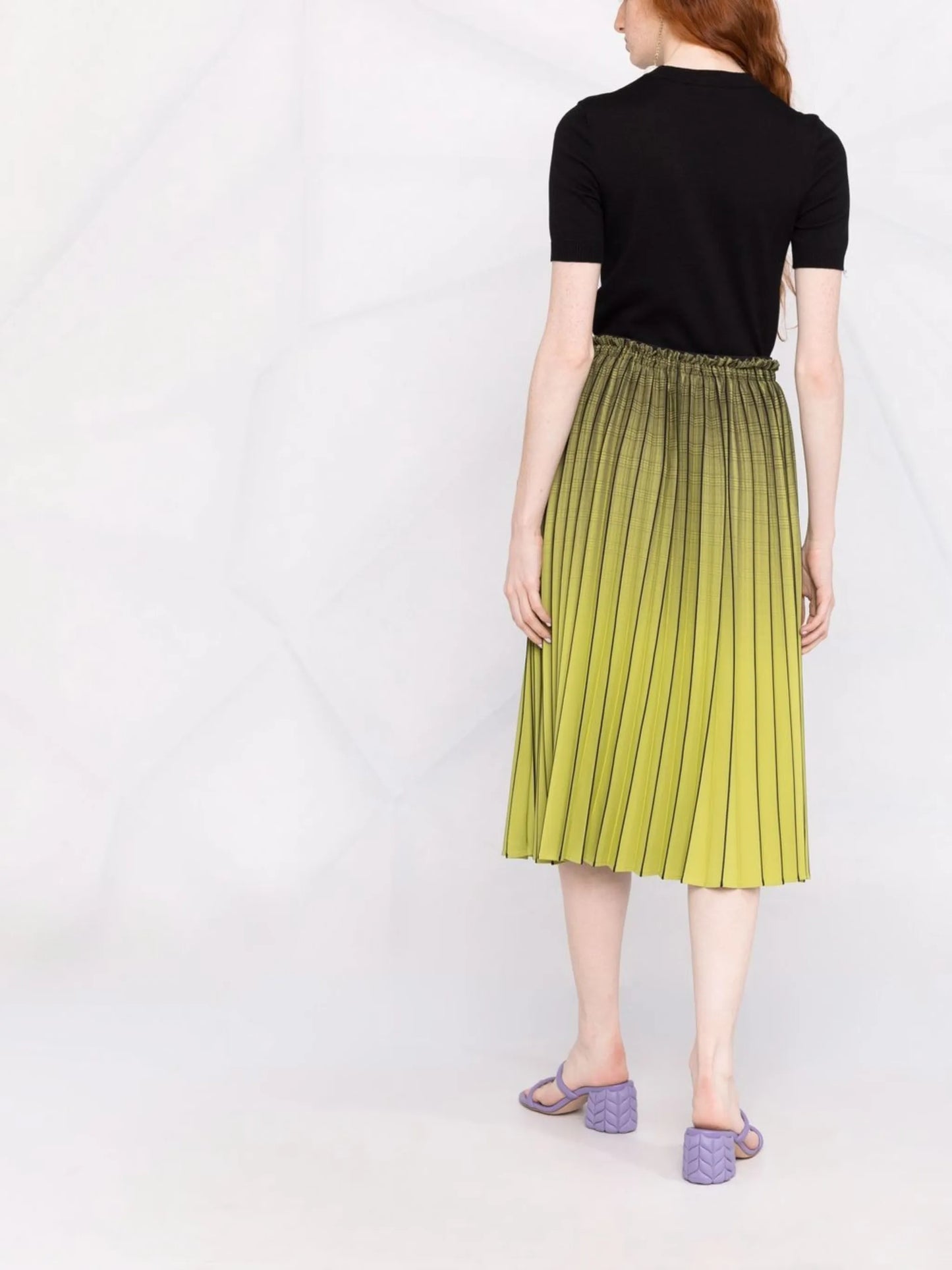 logo-jacquard knitted top