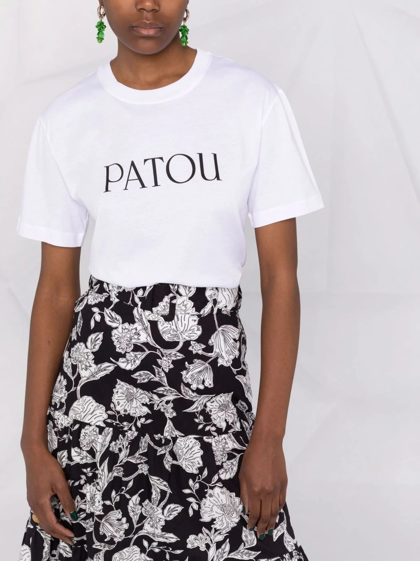 logo-print organic-cotton T-shirt