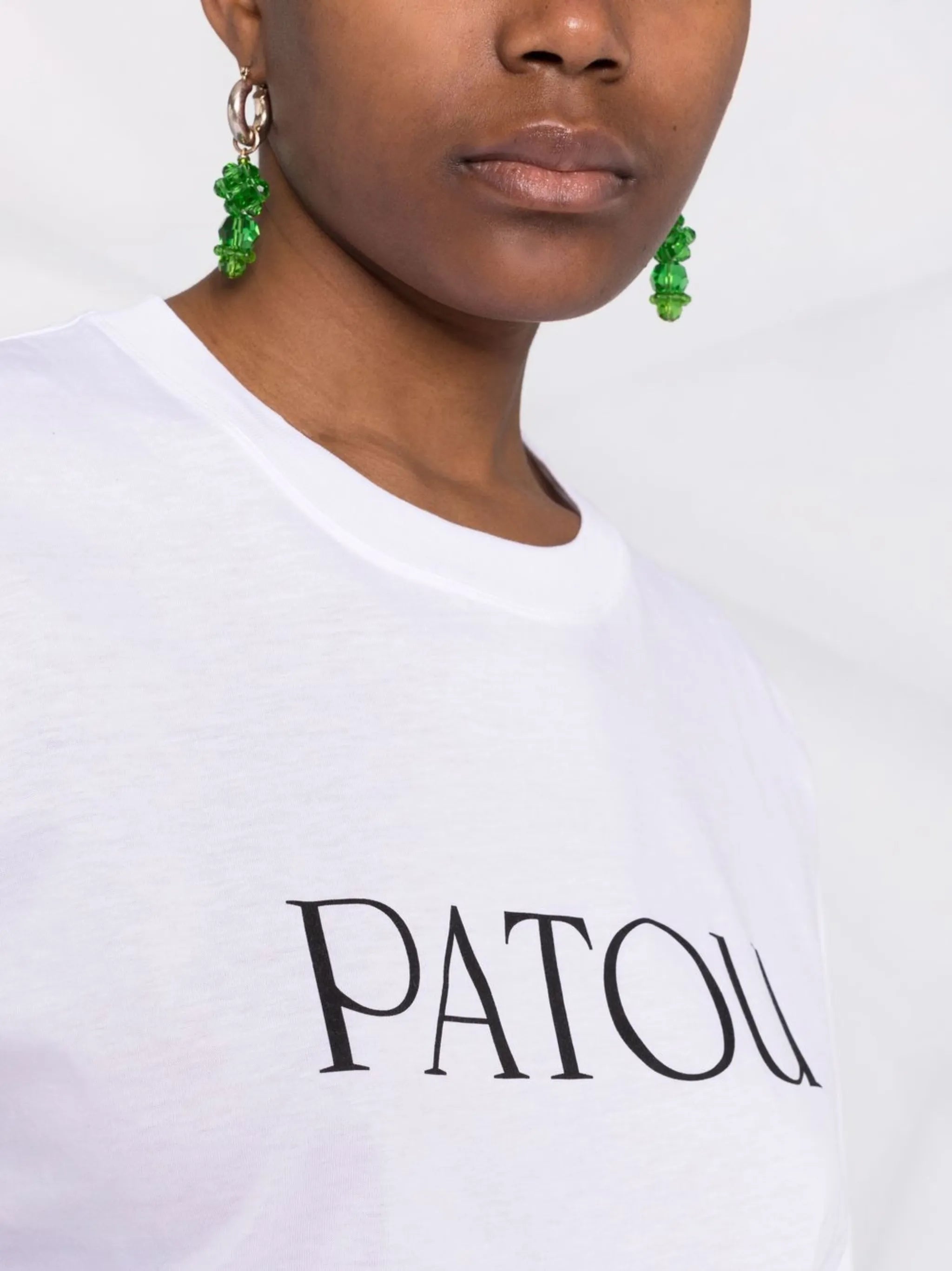 logo-print organic-cotton T-shirt