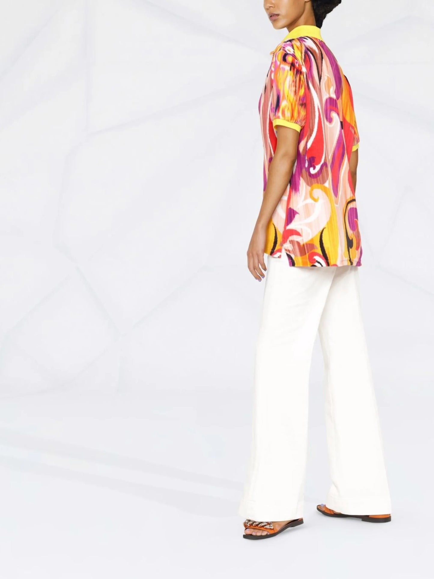 abstract-print short-sleeve shirt