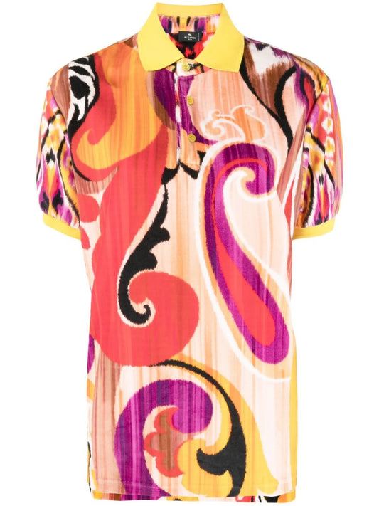 abstract-print short-sleeve shirt