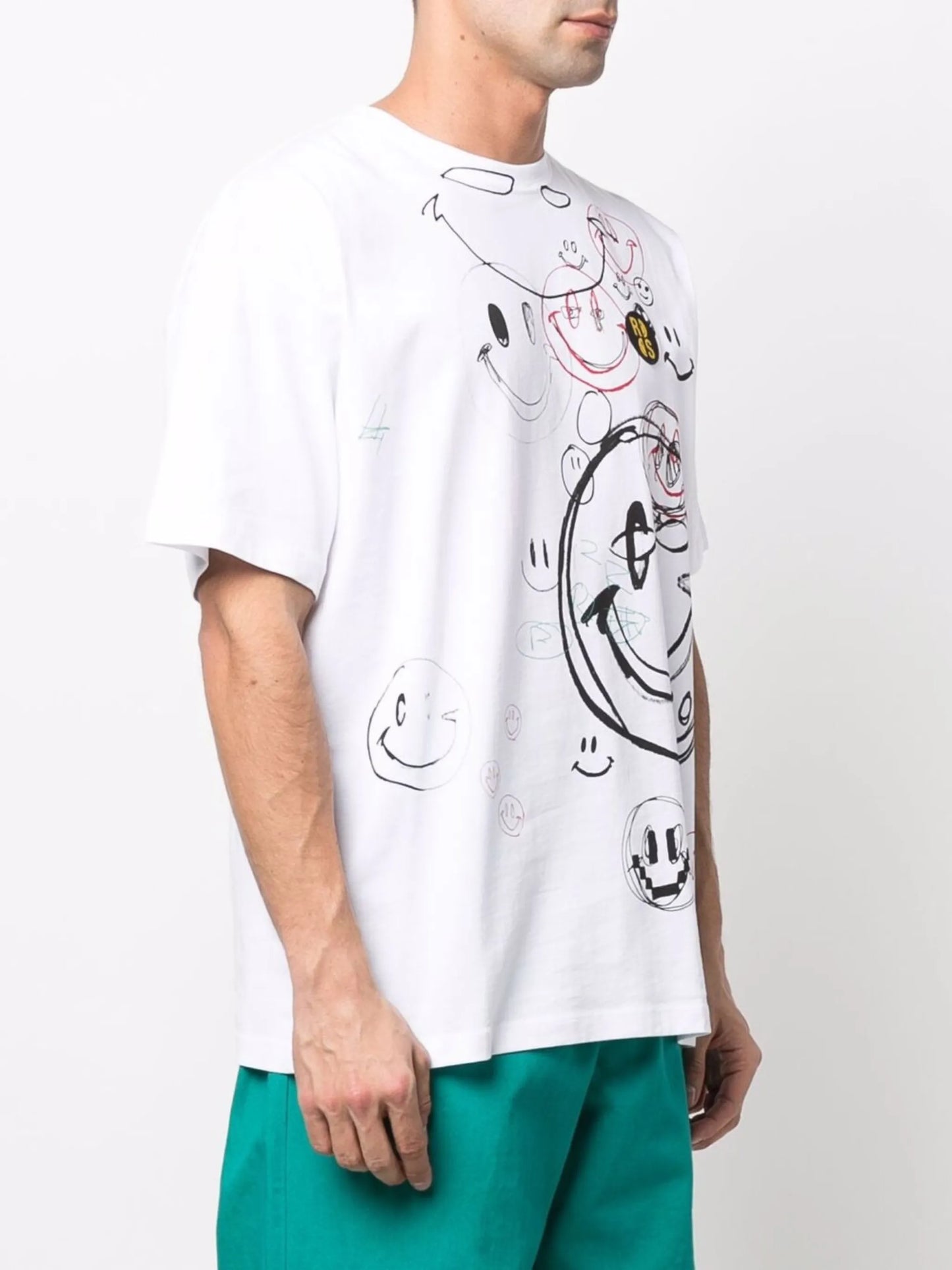 x Smiley logo-print T-shirt
