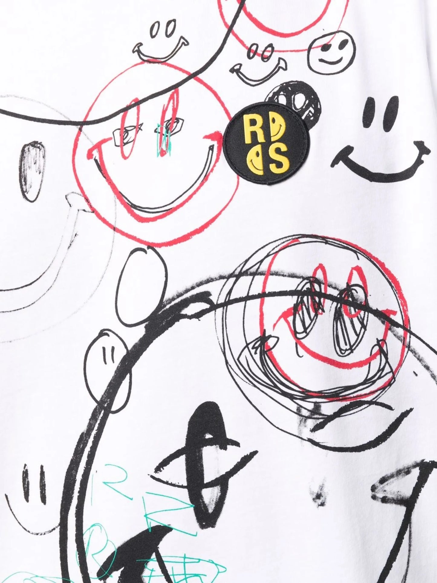 x Smiley logo-print T-shirt