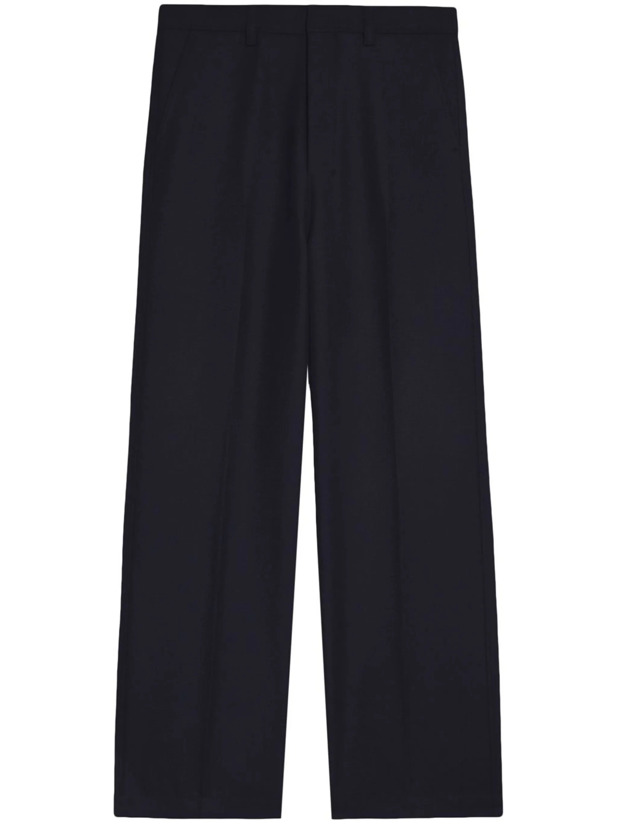 wide-leg tailored trousers