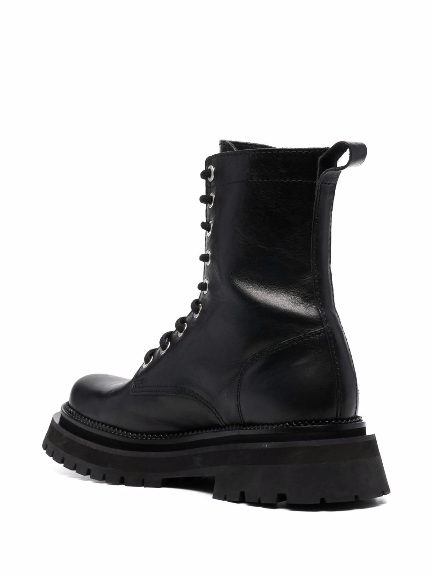 lace-up ridged-sole boots