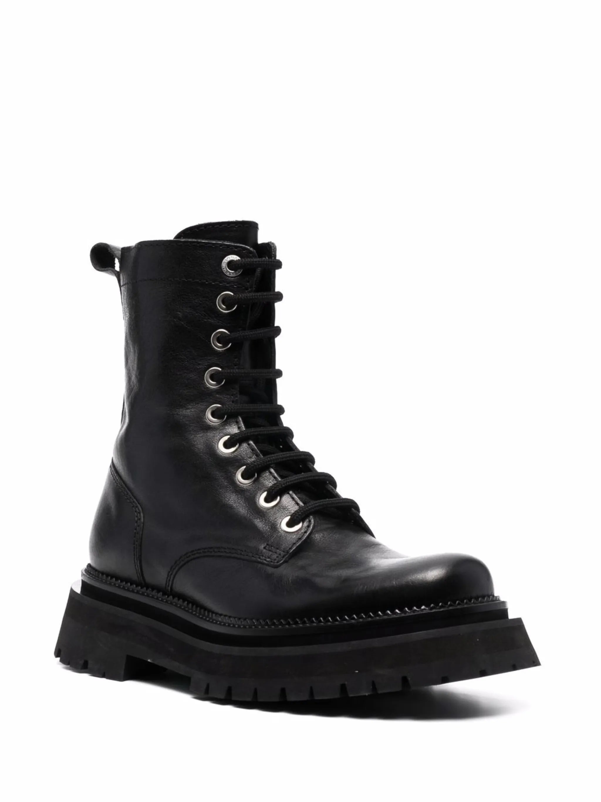 lace-up ridged-sole boots
