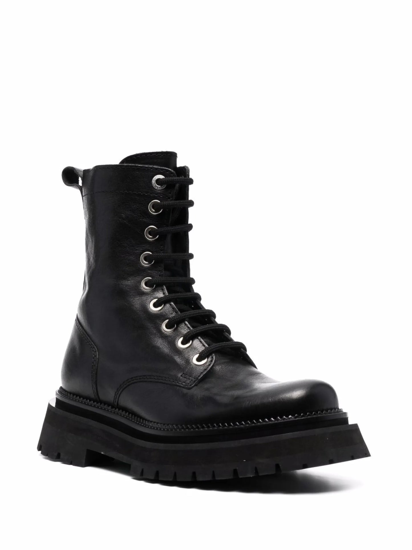 lace-up ridged-sole boots