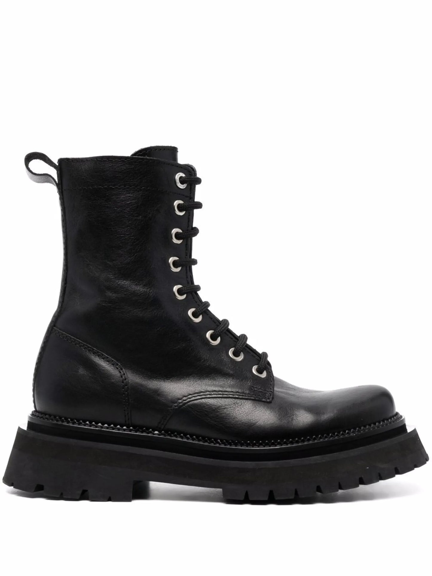 lace-up ridged-sole boots