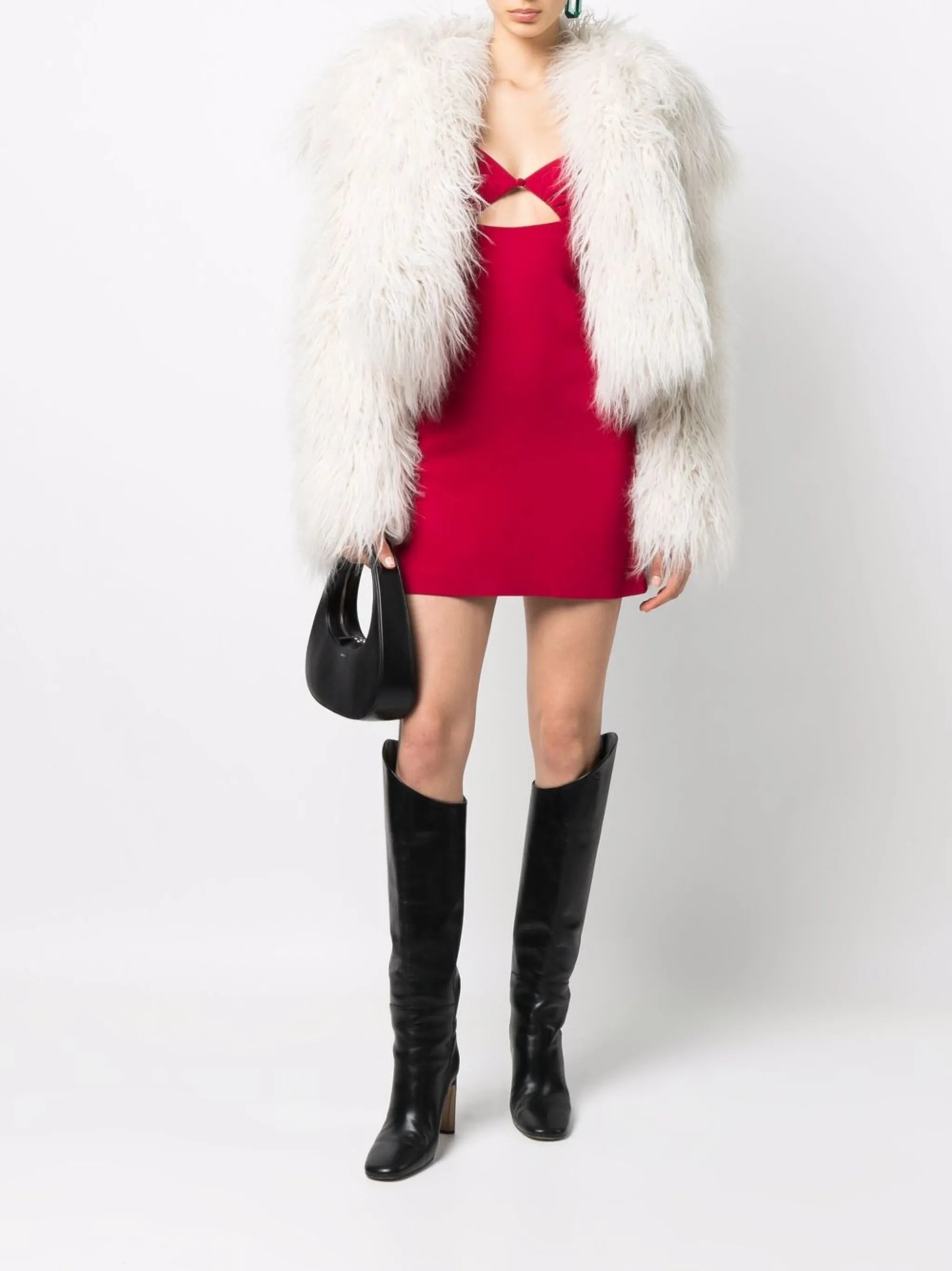 cut-out detail mini dress