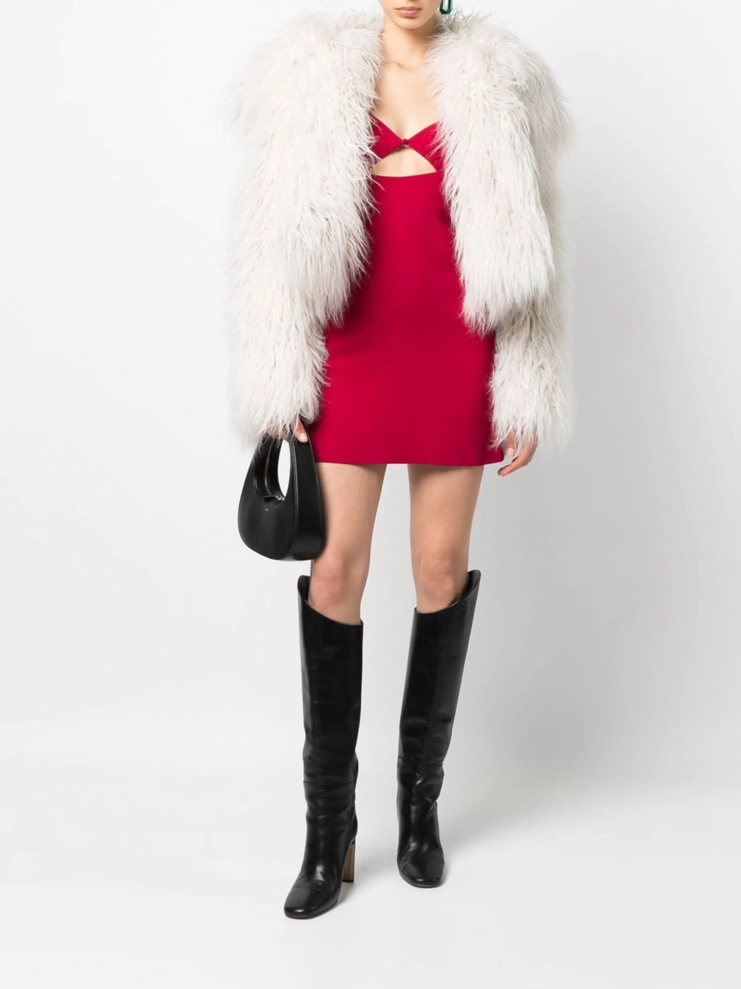 cut-out detail mini dress