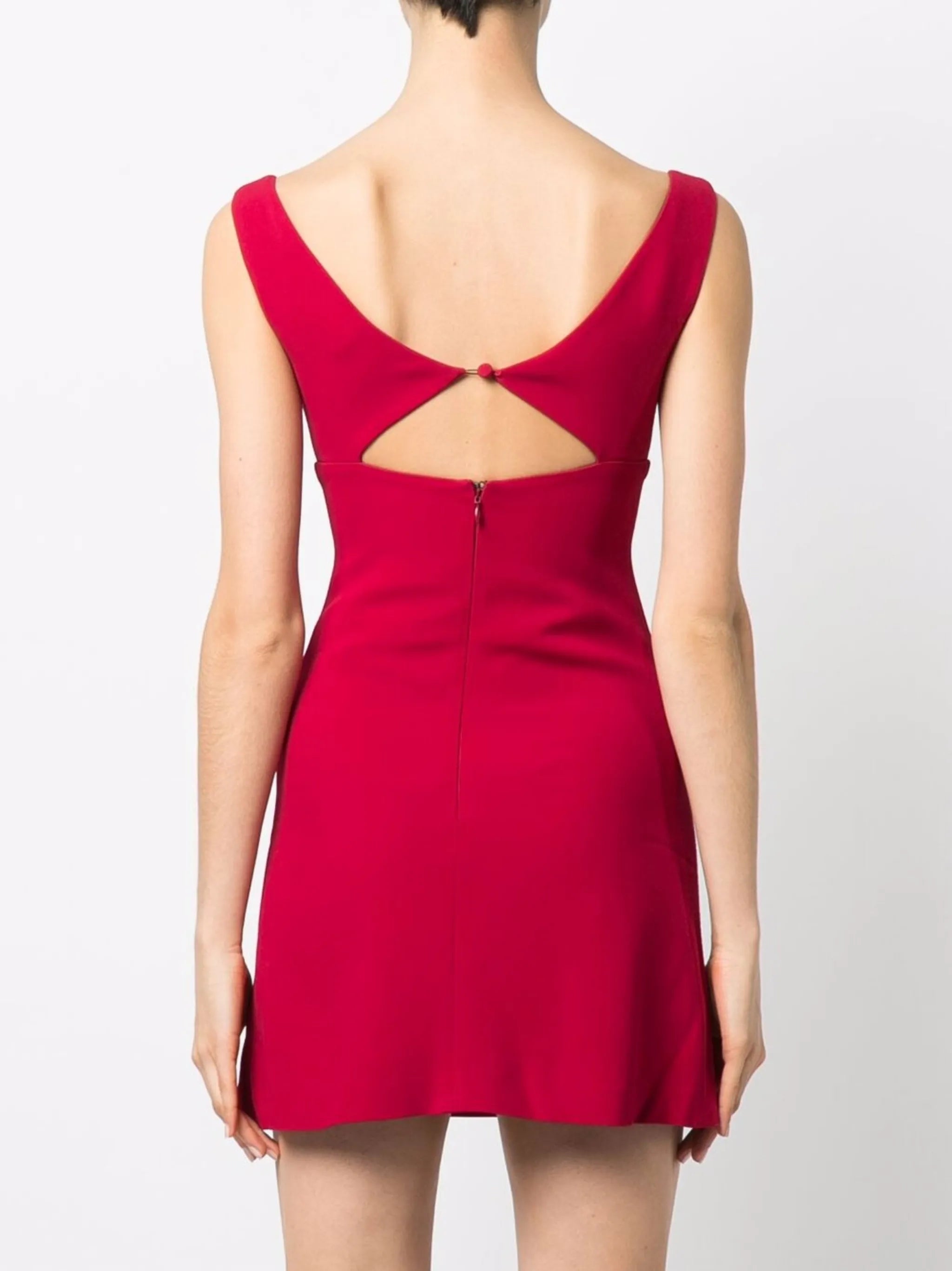 cut-out detail mini dress
