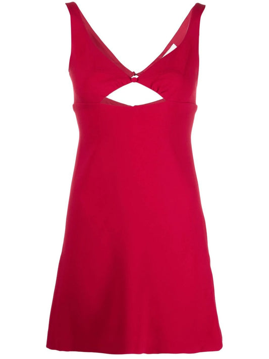 cut-out detail mini dress