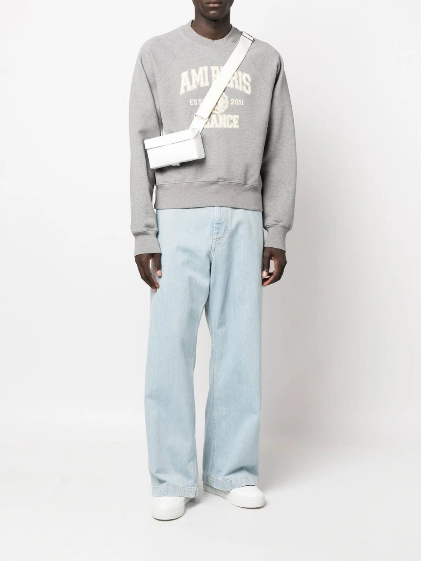 logo-print organic cotton sweatshirt
