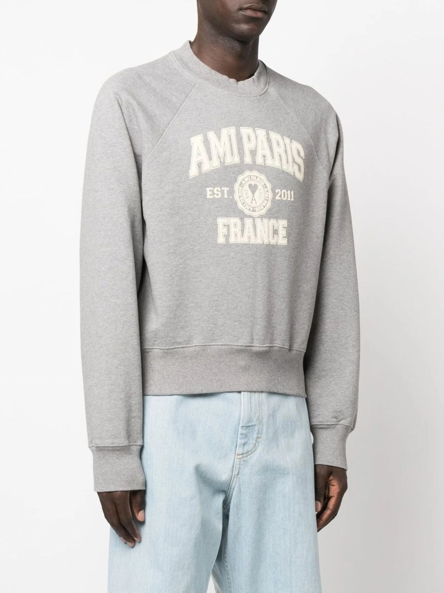 logo-print organic cotton sweatshirt