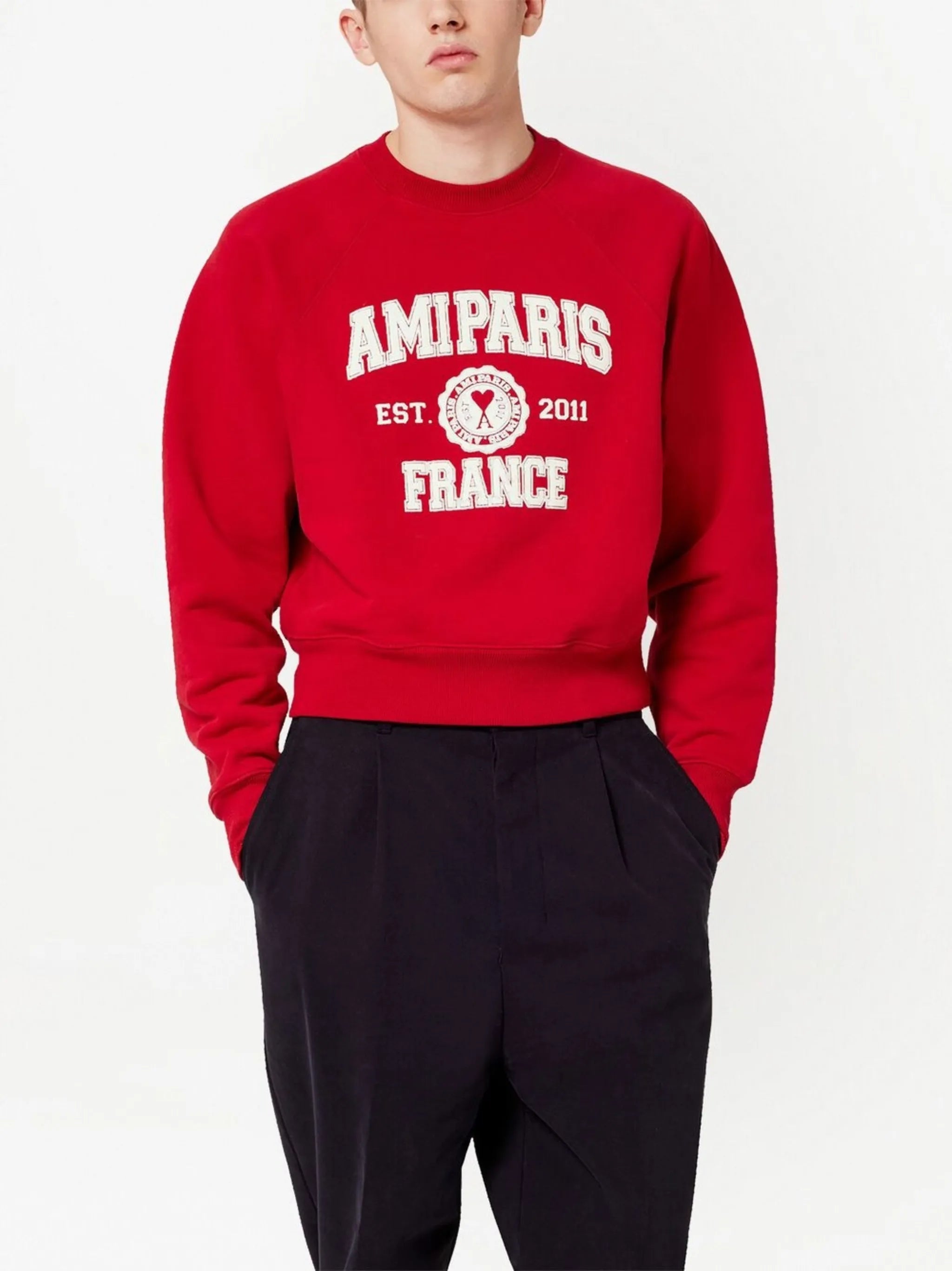 logo-print organic-cotton sweatshirt
