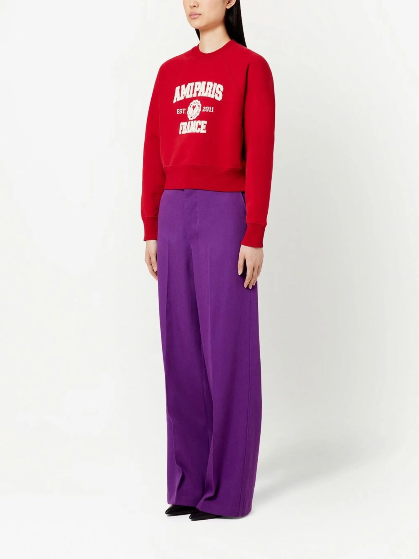 logo-print organic-cotton sweatshirt
