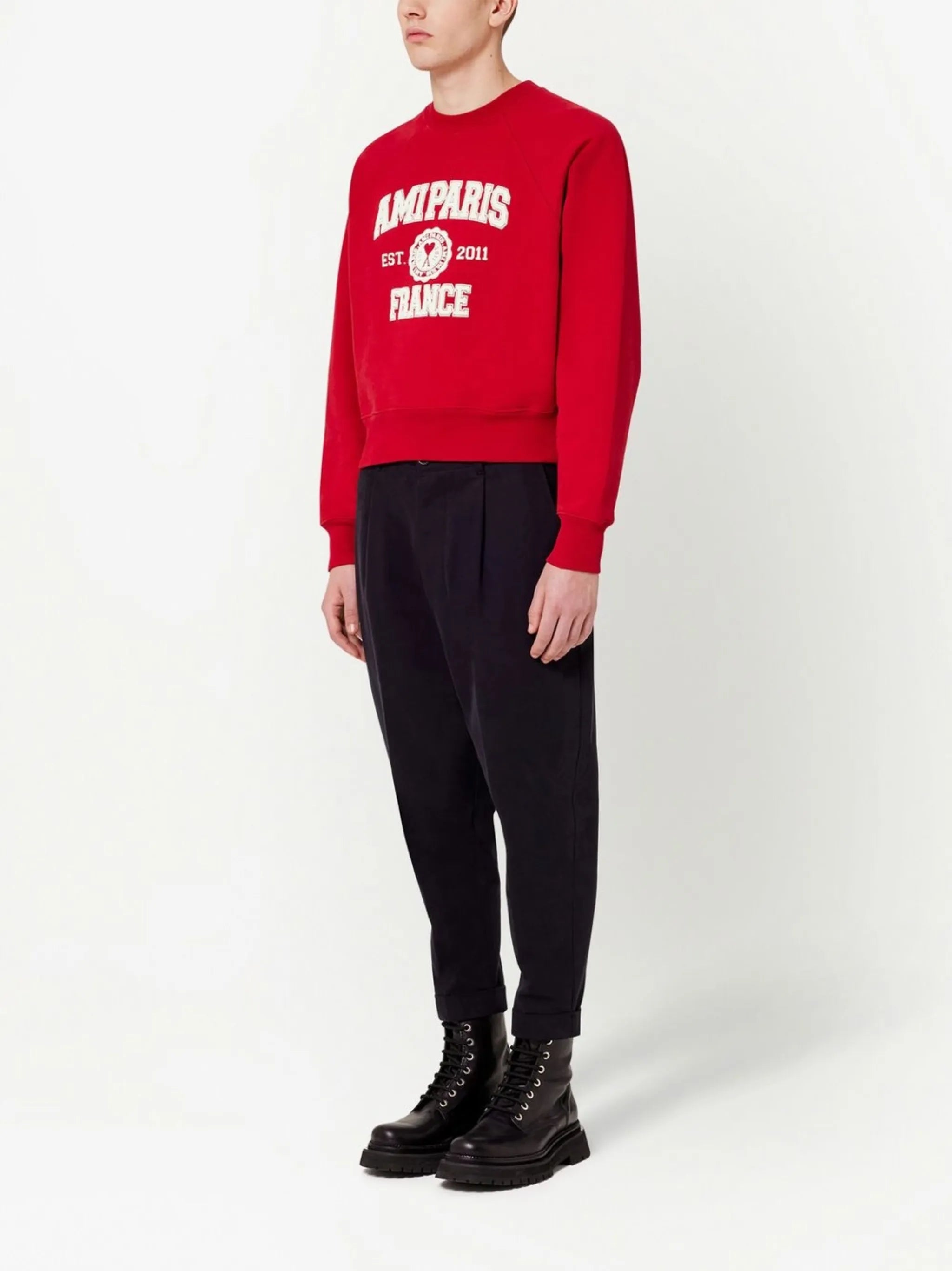 logo-print organic-cotton sweatshirt