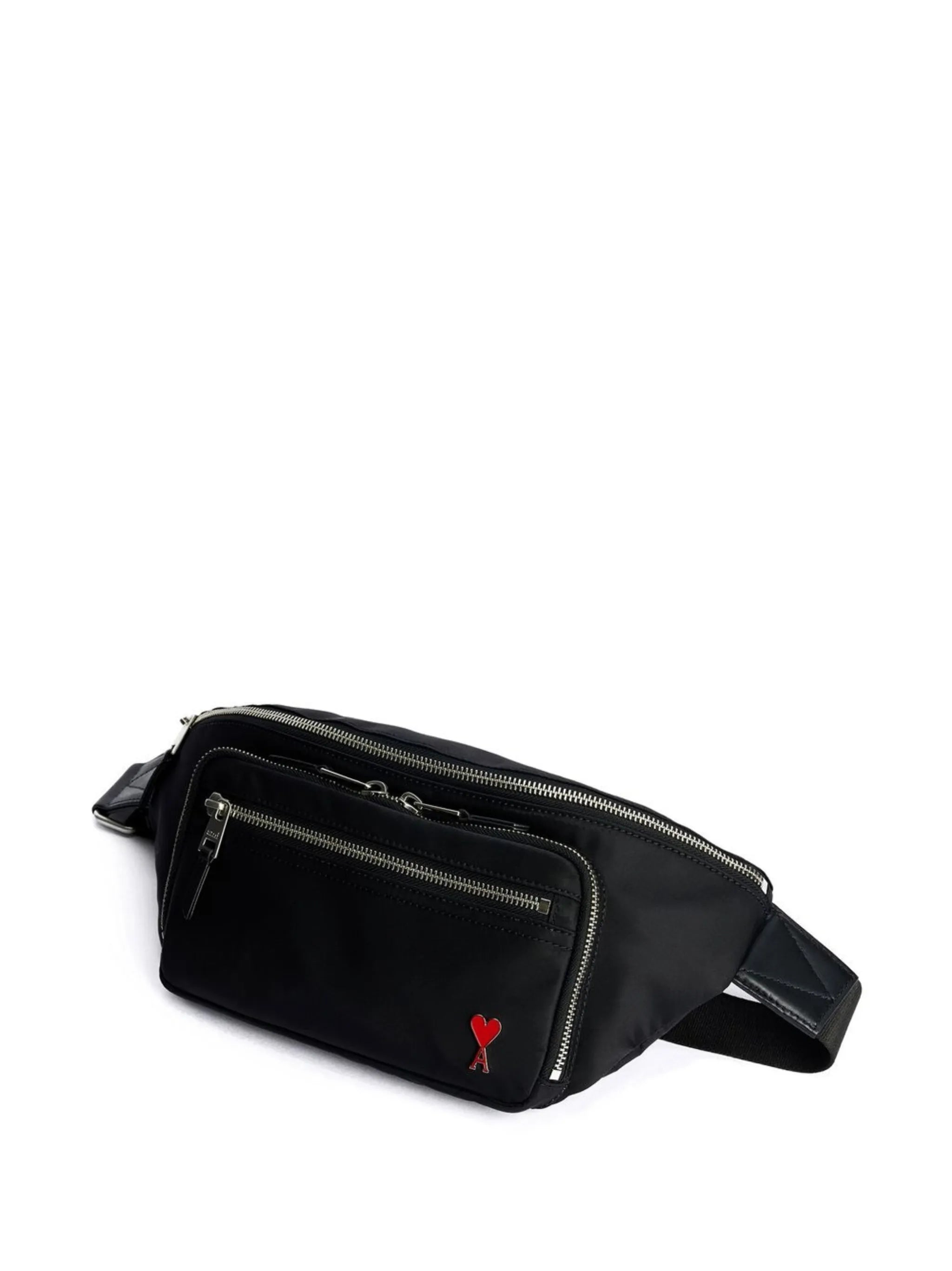logo-plaque belt bag