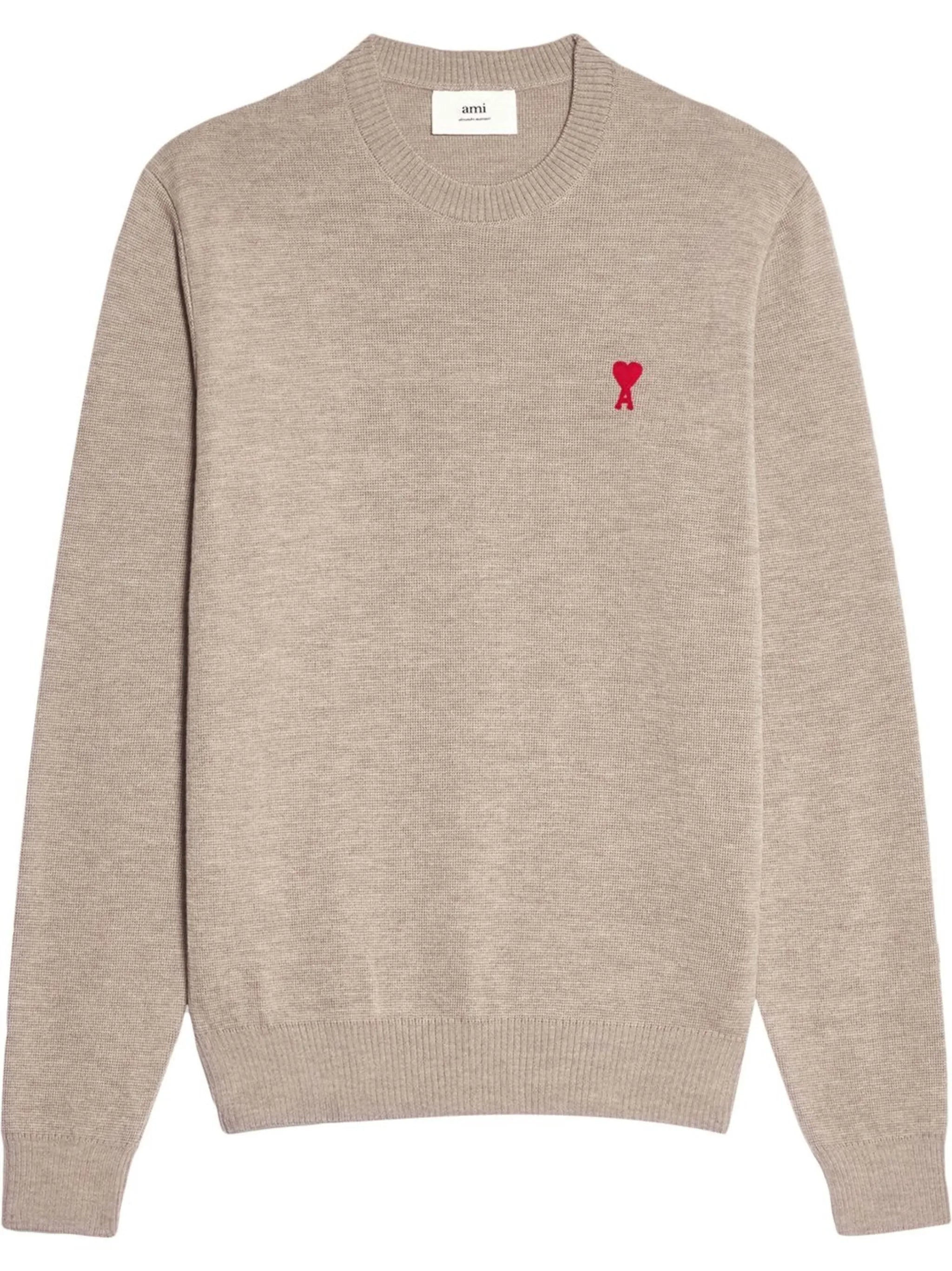 logo-embroidered merino jumper