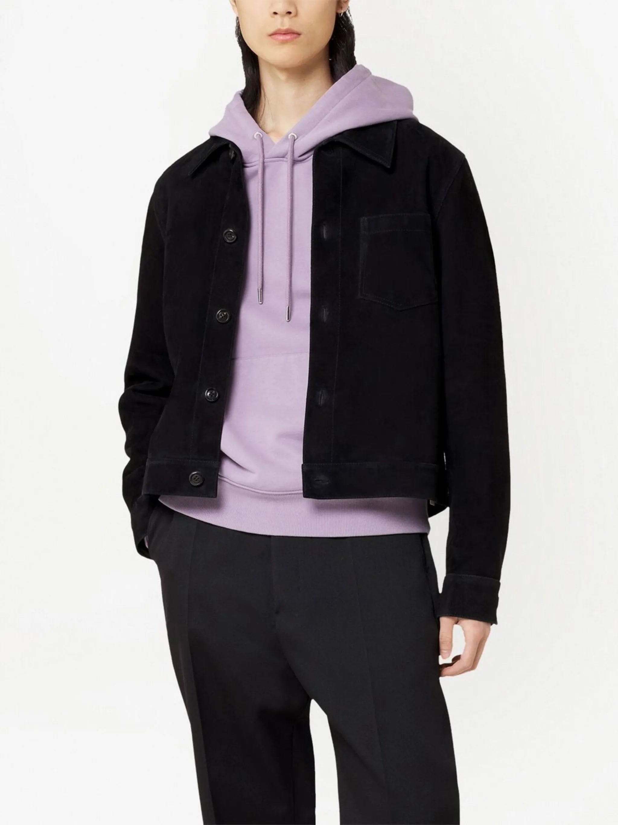 embroidered-logo organic-cotton hoodie