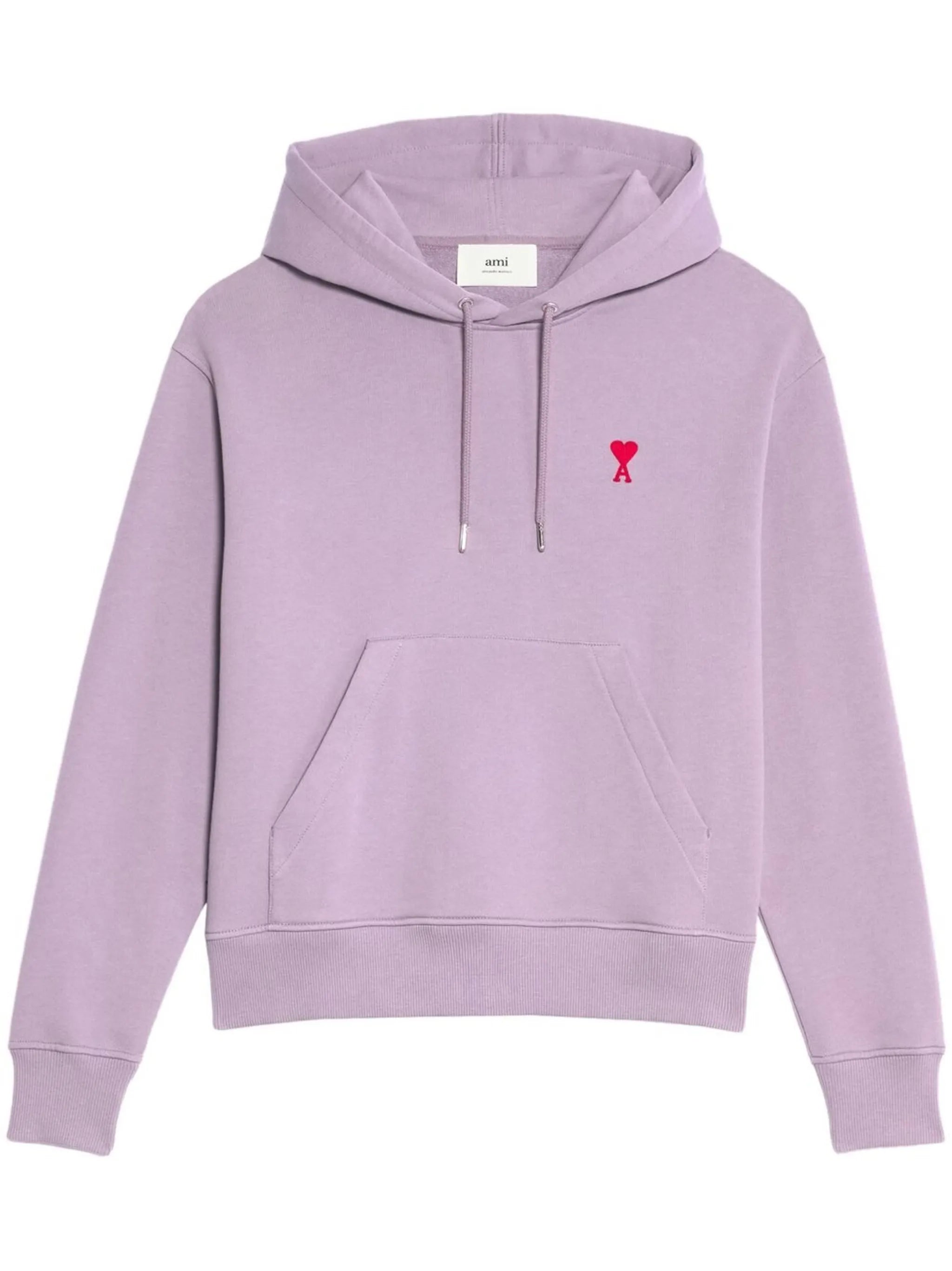 embroidered-logo organic-cotton hoodie