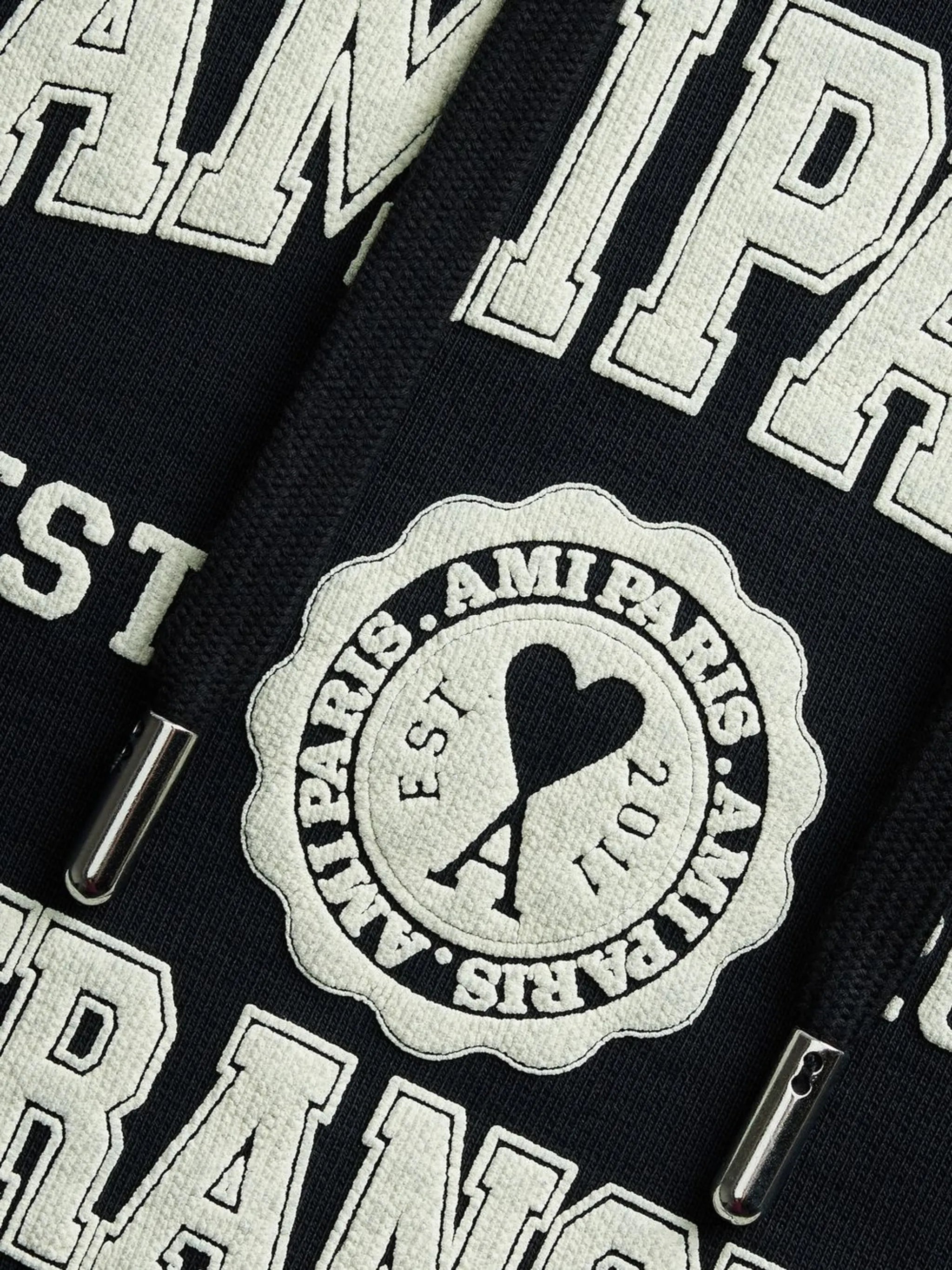 logo-print drawstring hoodie