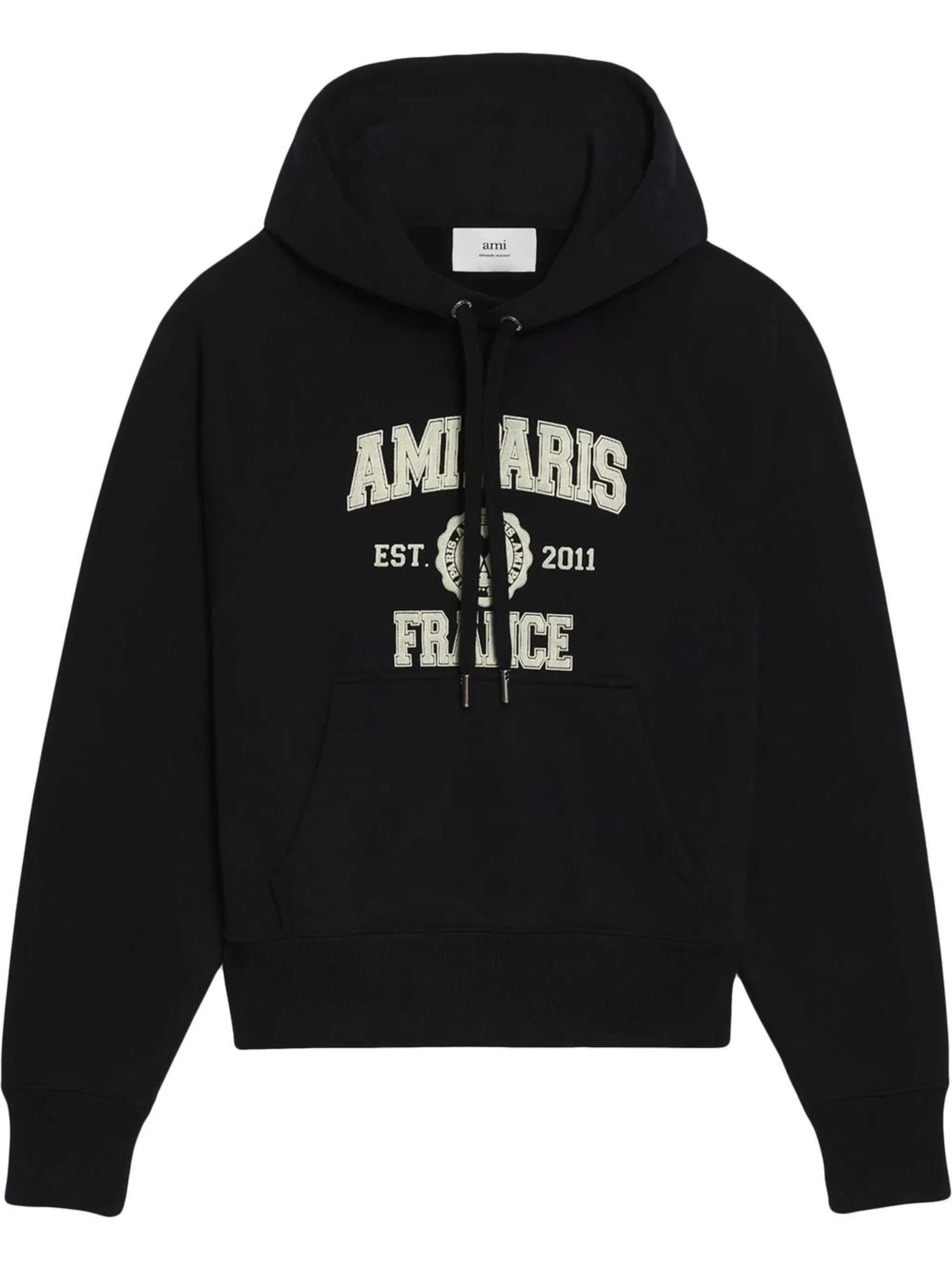logo-print drawstring hoodie