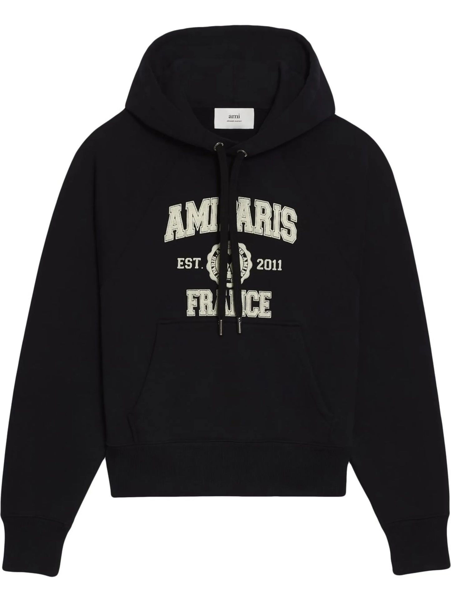 logo-print drawstring hoodie