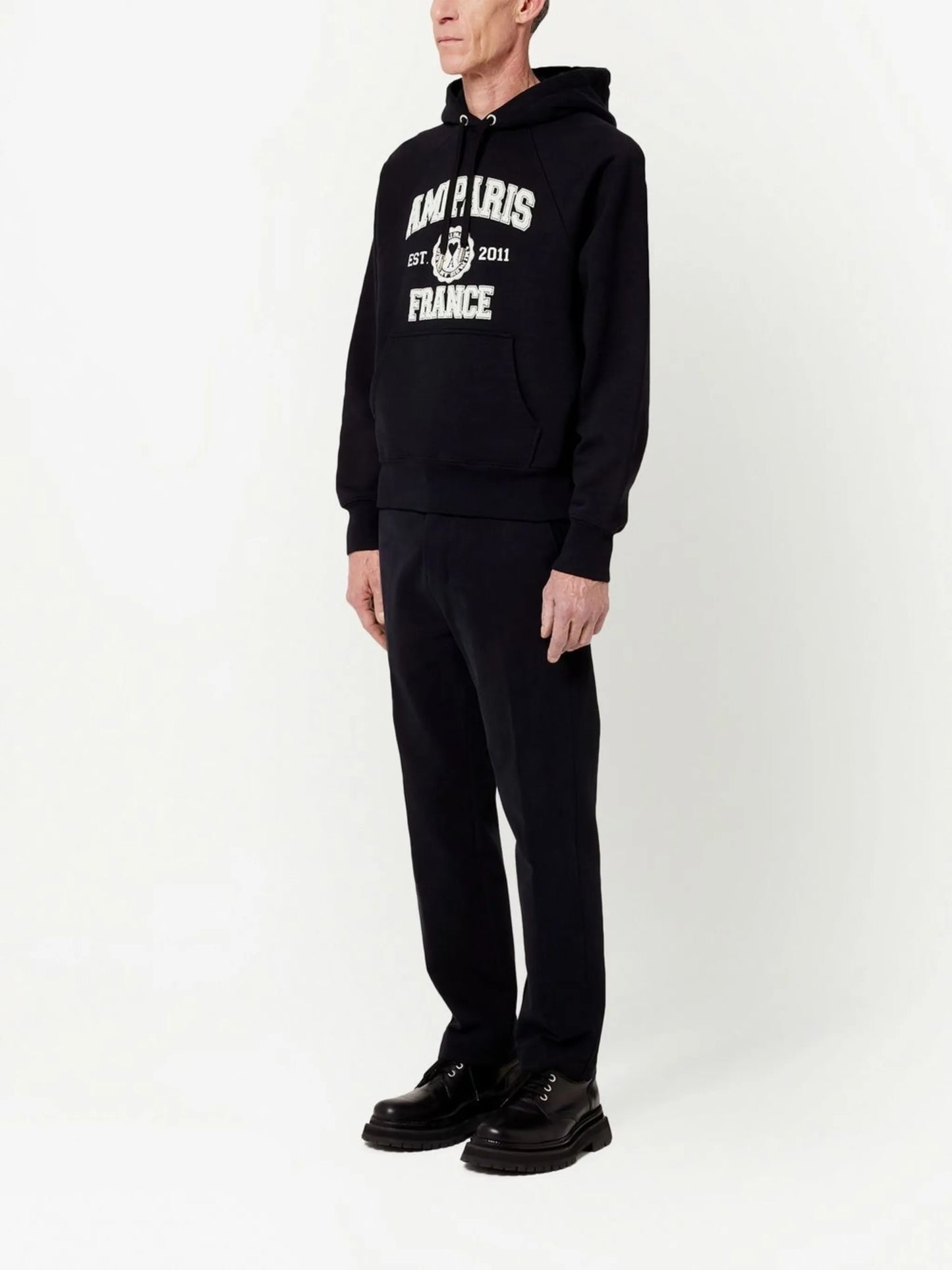 logo-print drawstring hoodie