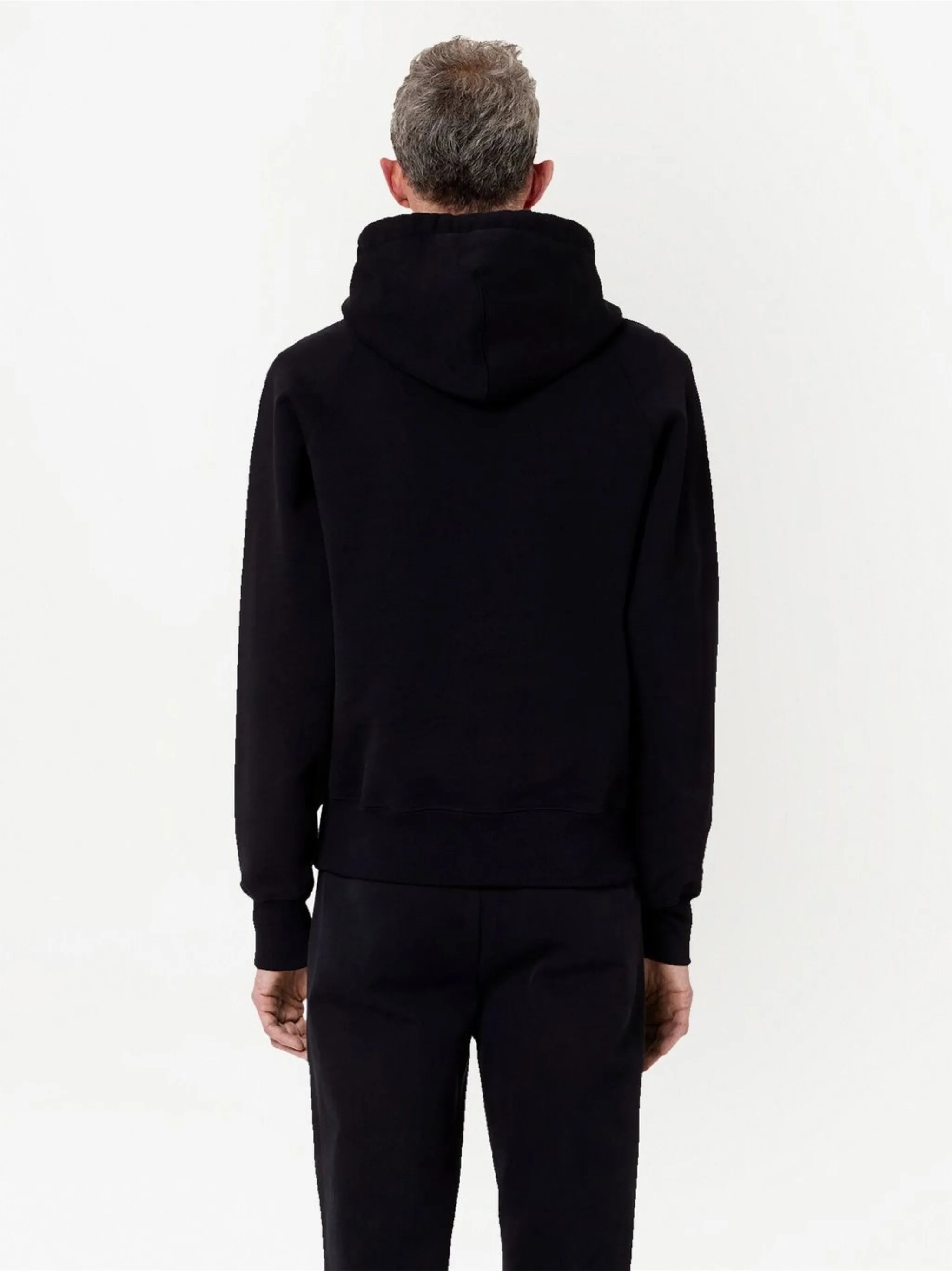 logo-print drawstring hoodie