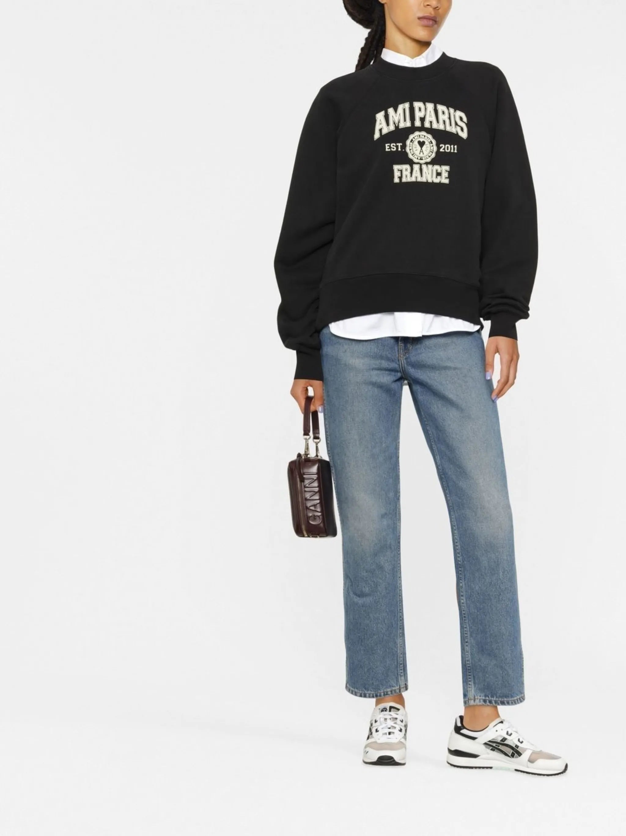 logo-print organic-cotton sweatshirt