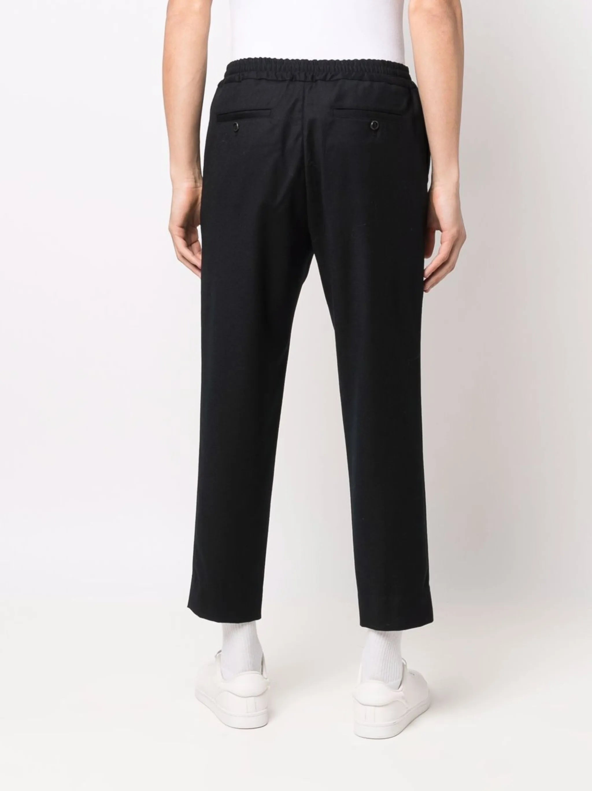 tailored straight-leg trousers