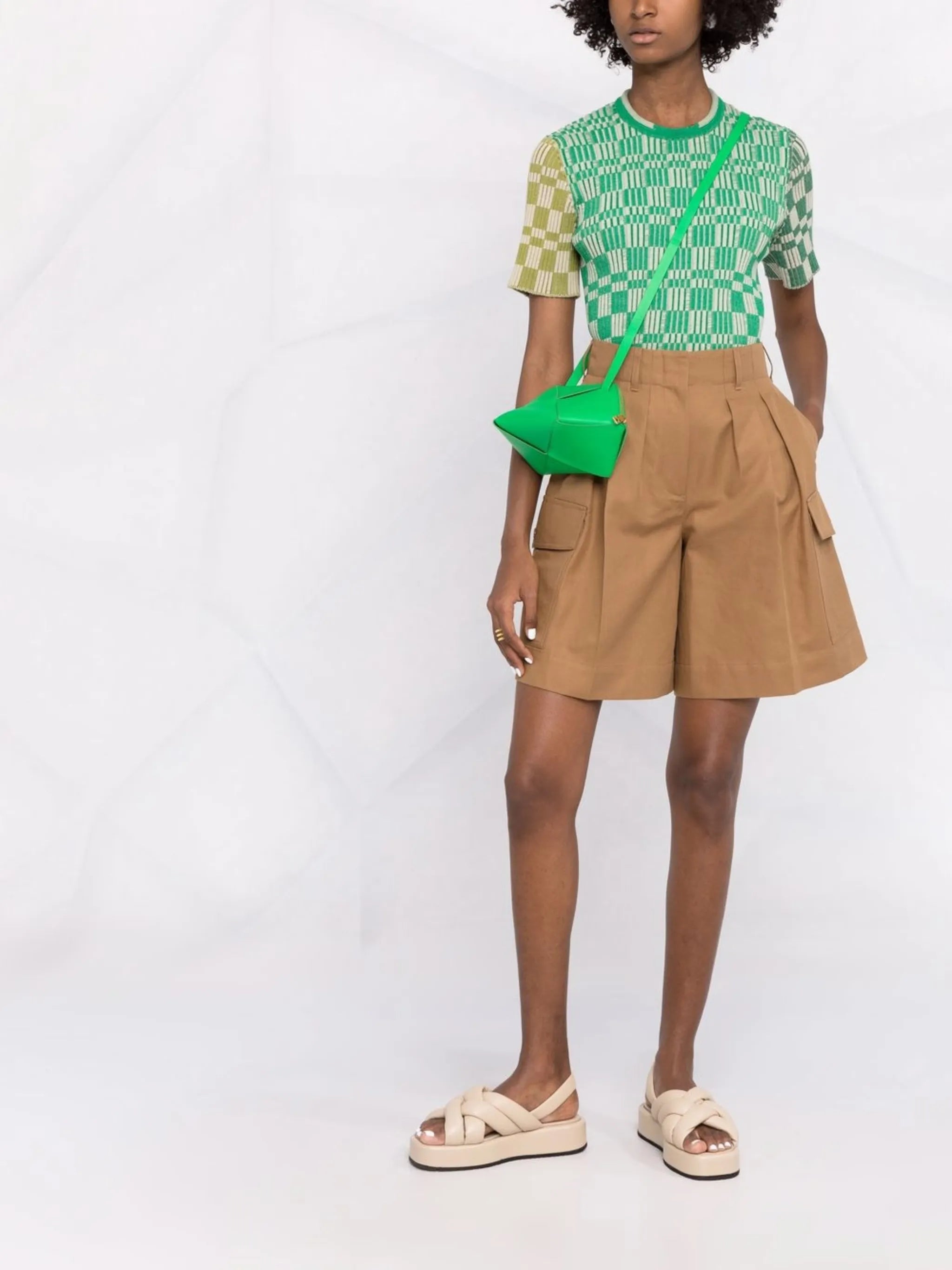 tailored cargo-pocket shorts