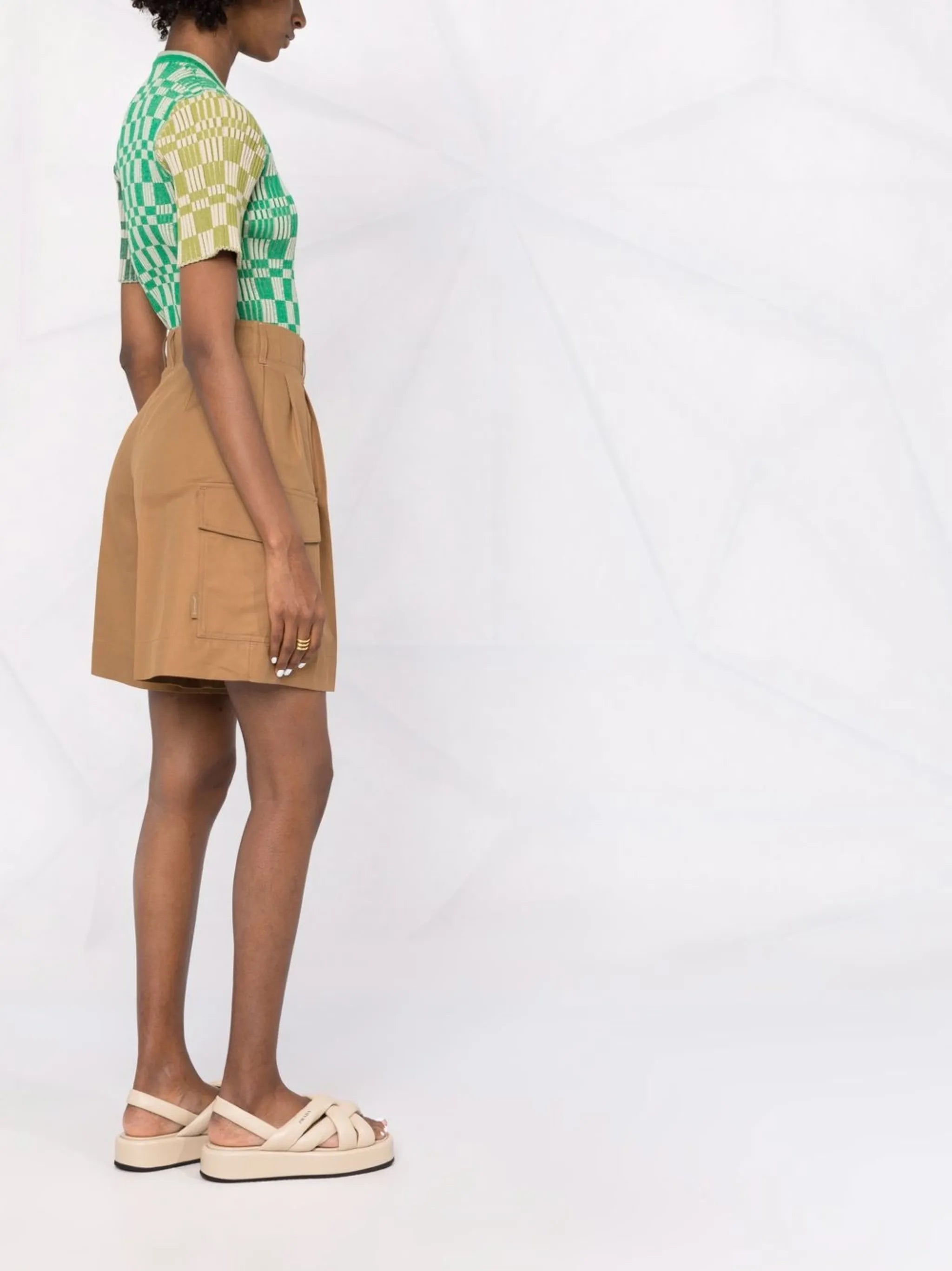 tailored cargo-pocket shorts