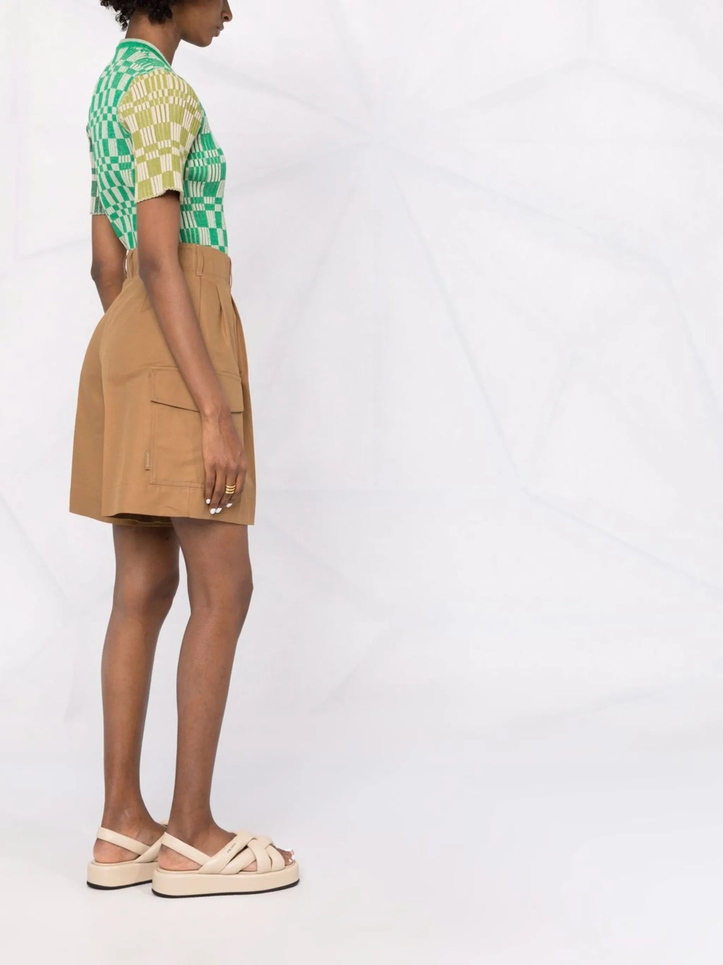 tailored cargo-pocket shorts