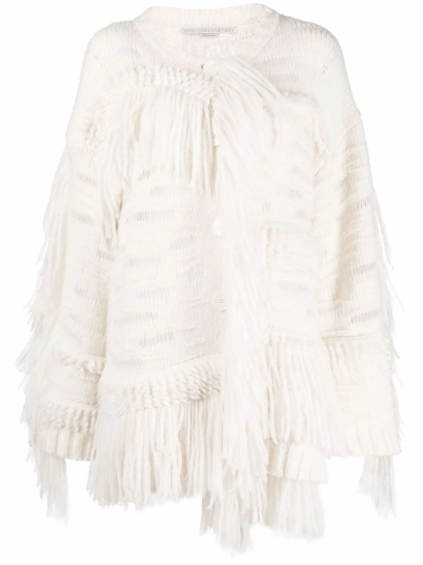 oversized fringed jumper