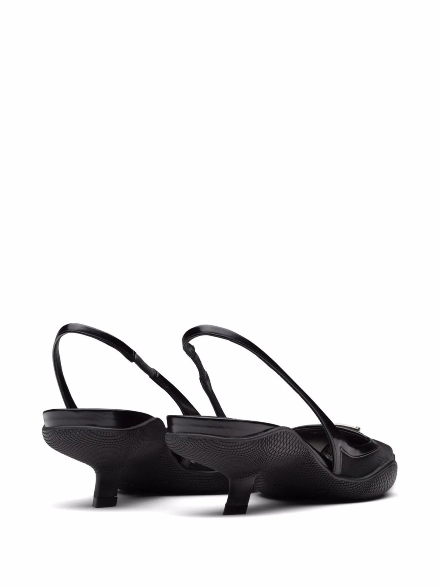 triangle plaque mesh pumps