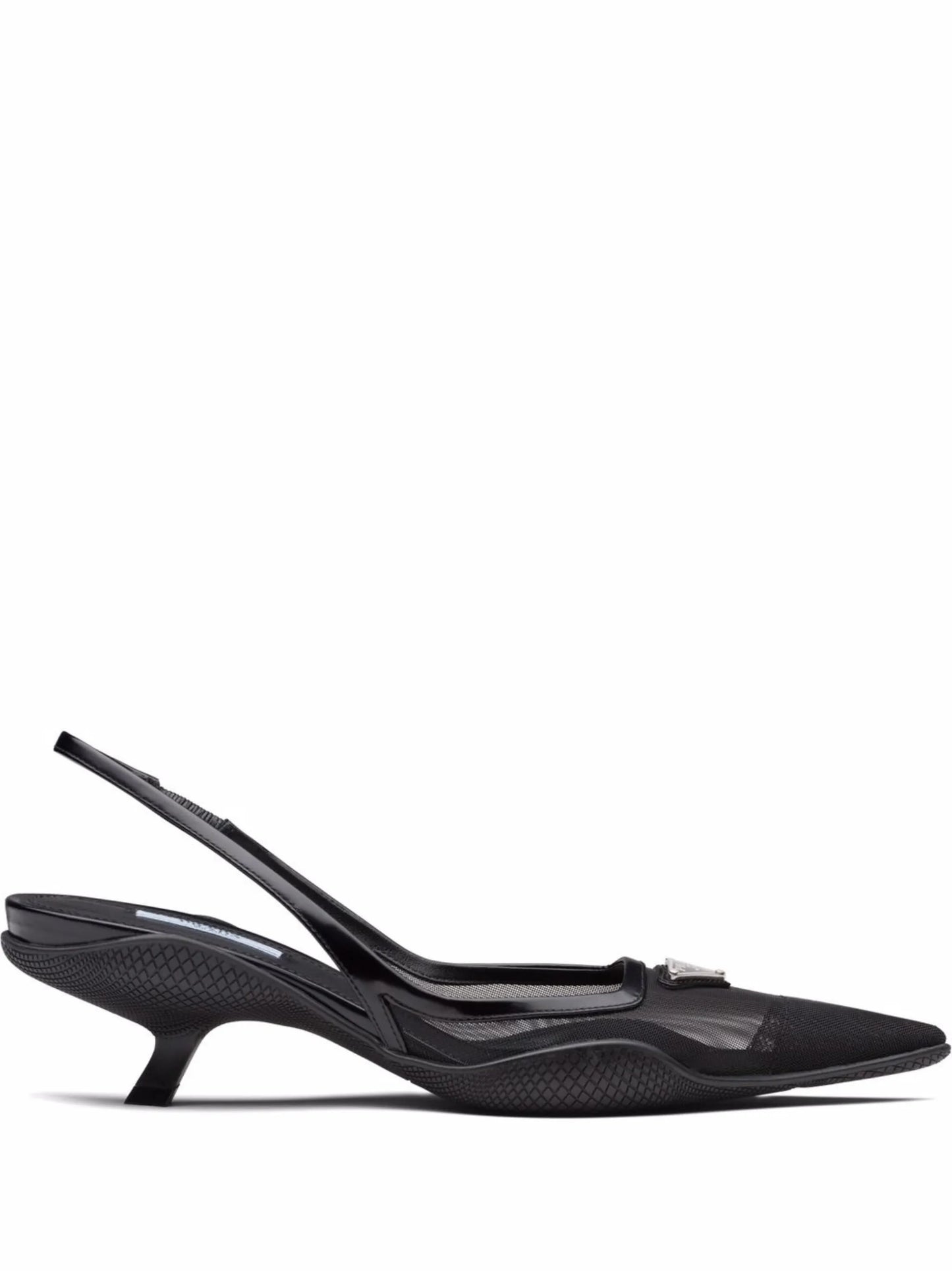 triangle plaque mesh pumps