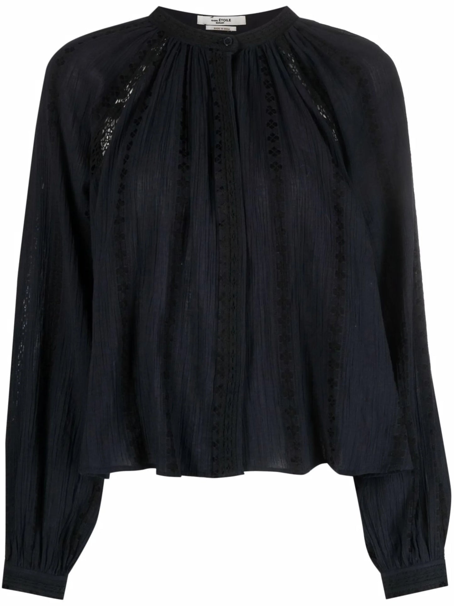 Janelle cotton-blend blouse