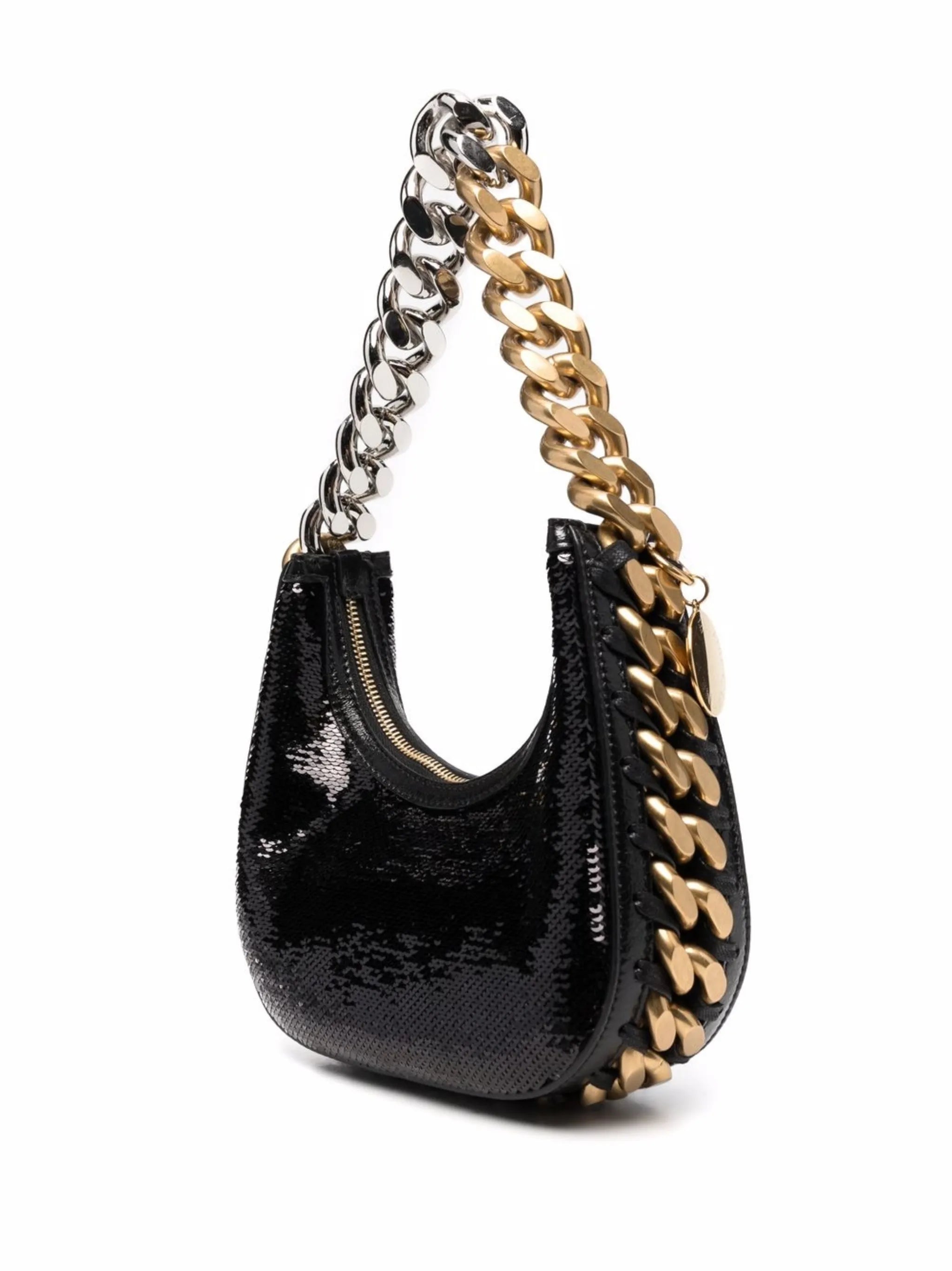 sequin-embellished shoulder bag