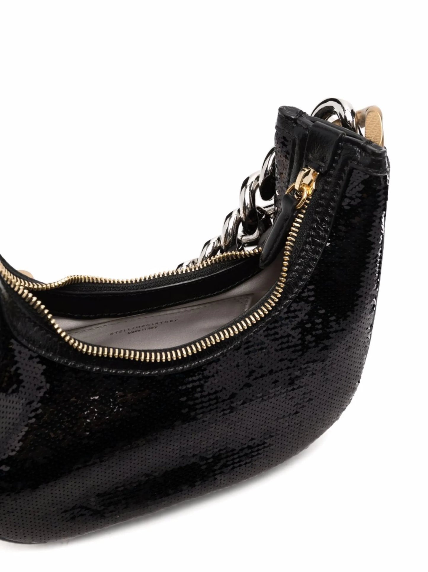 sequin-embellished shoulder bag