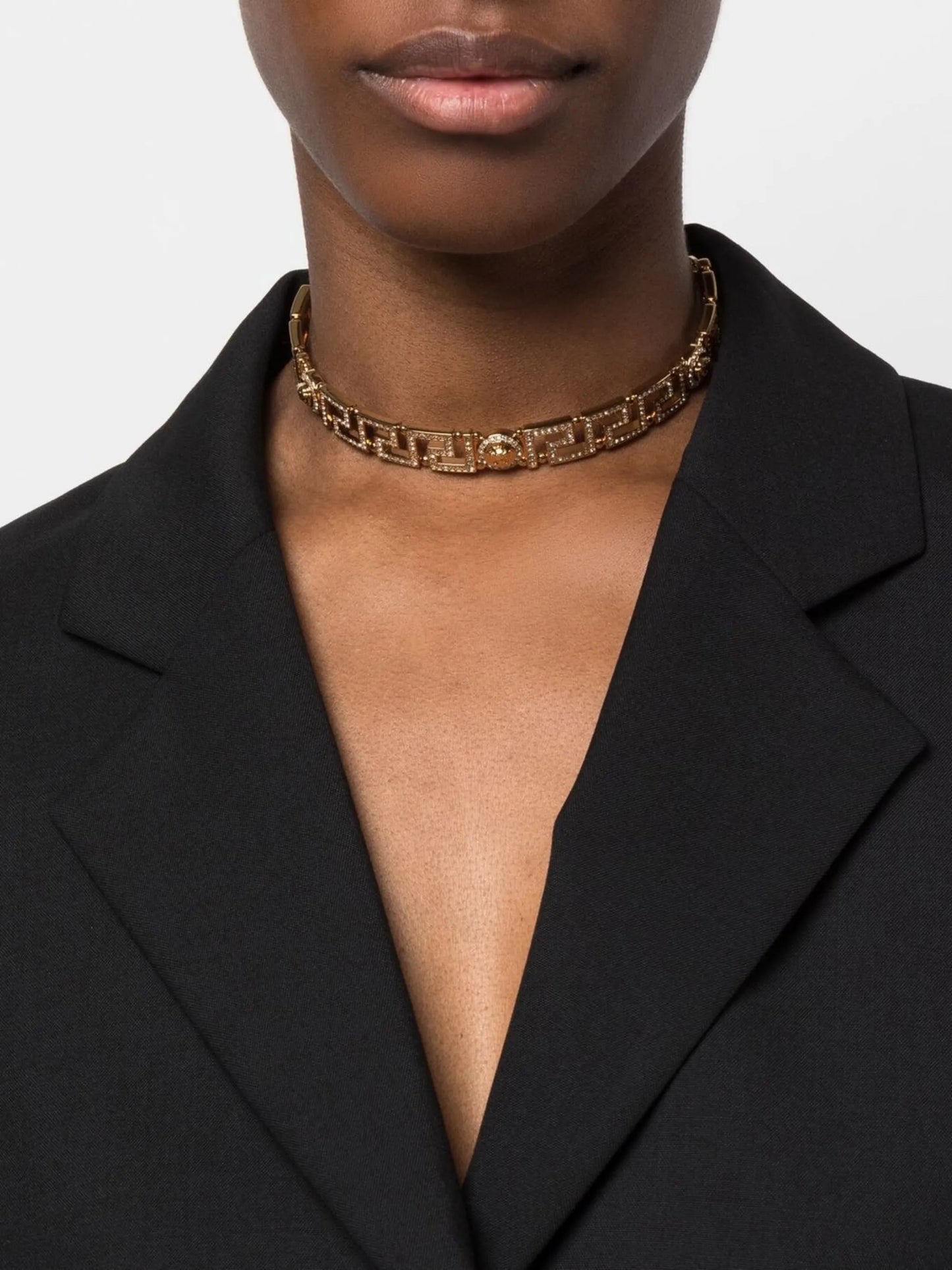 Medusa Greca choker necklace