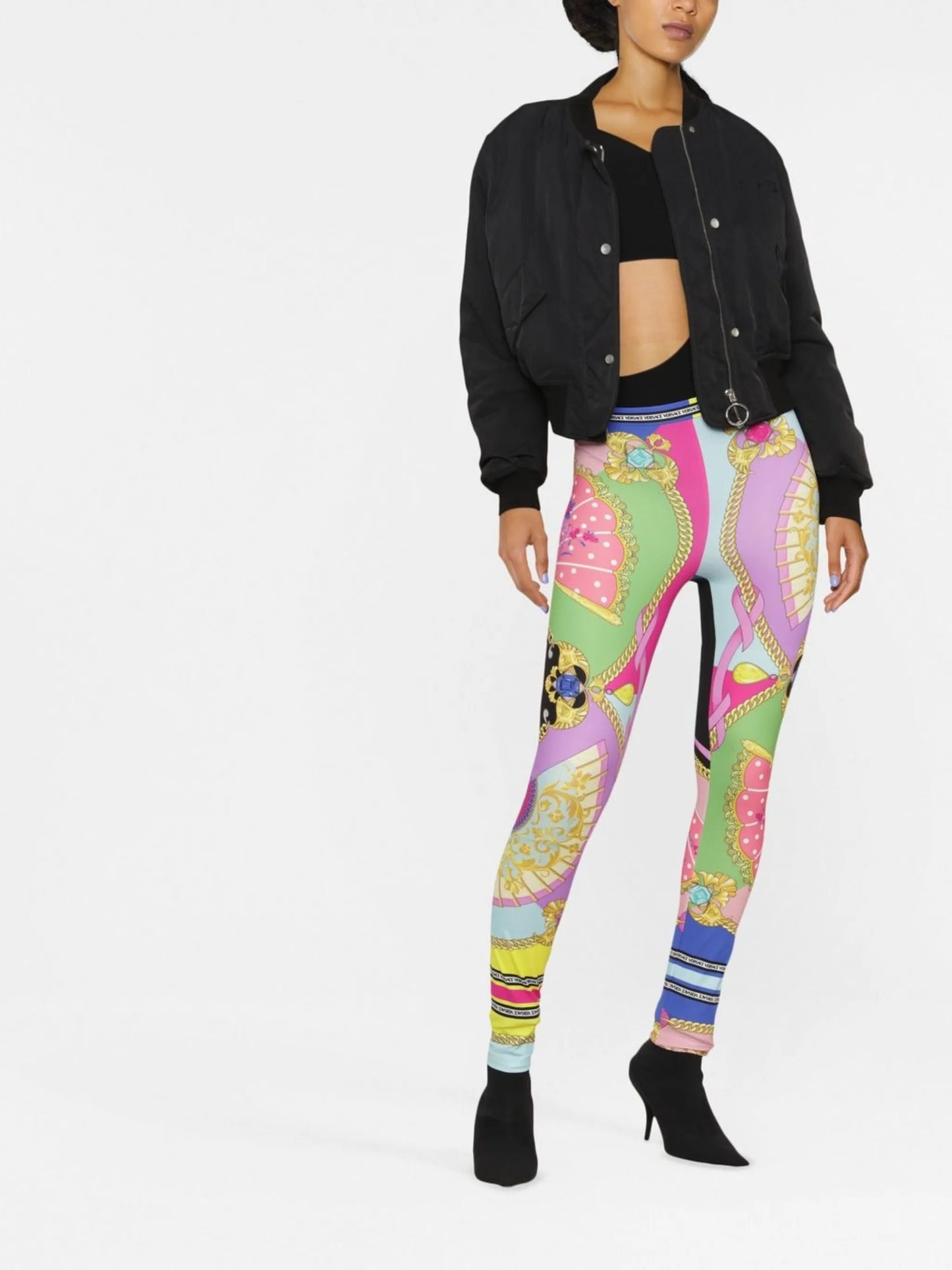 all-over graphic-print leggings