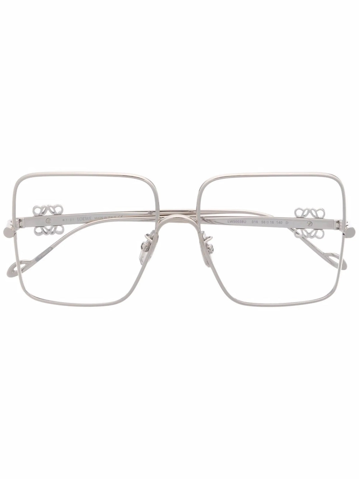 logo-plaque square-frame glasses