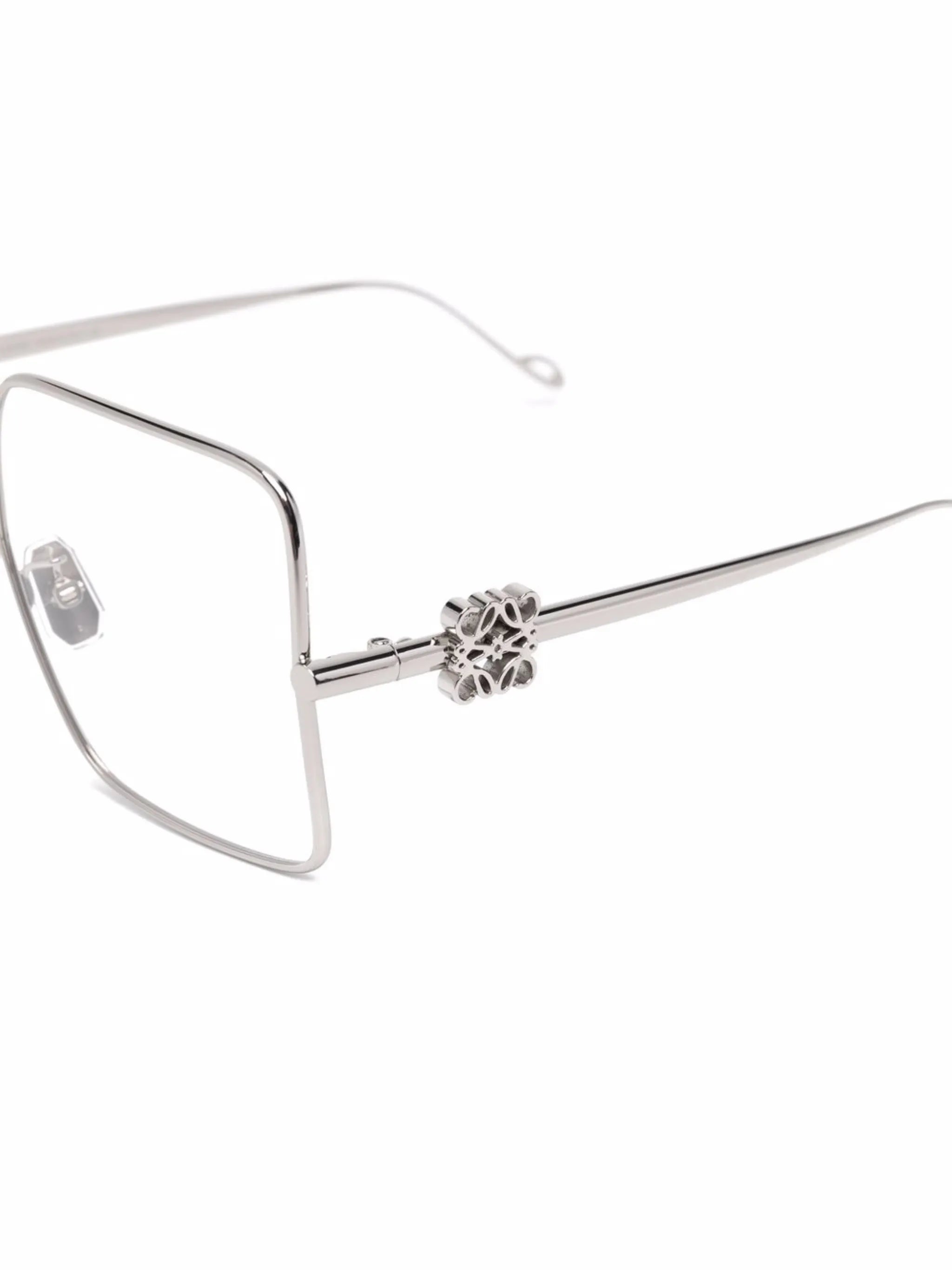 logo-plaque square-frame glasses