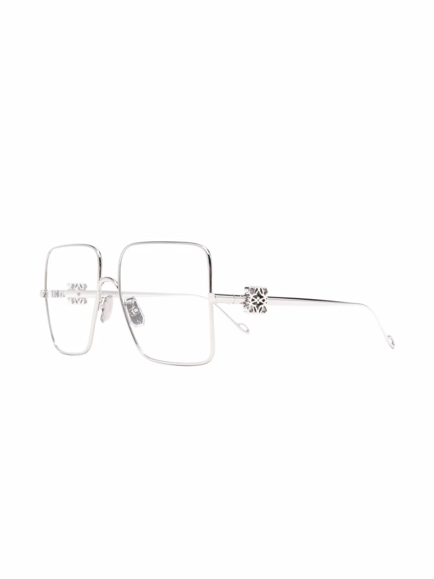 logo-plaque square-frame glasses