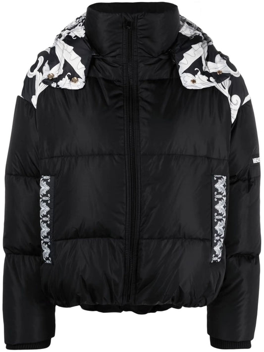 Baroque-print puffer jacket