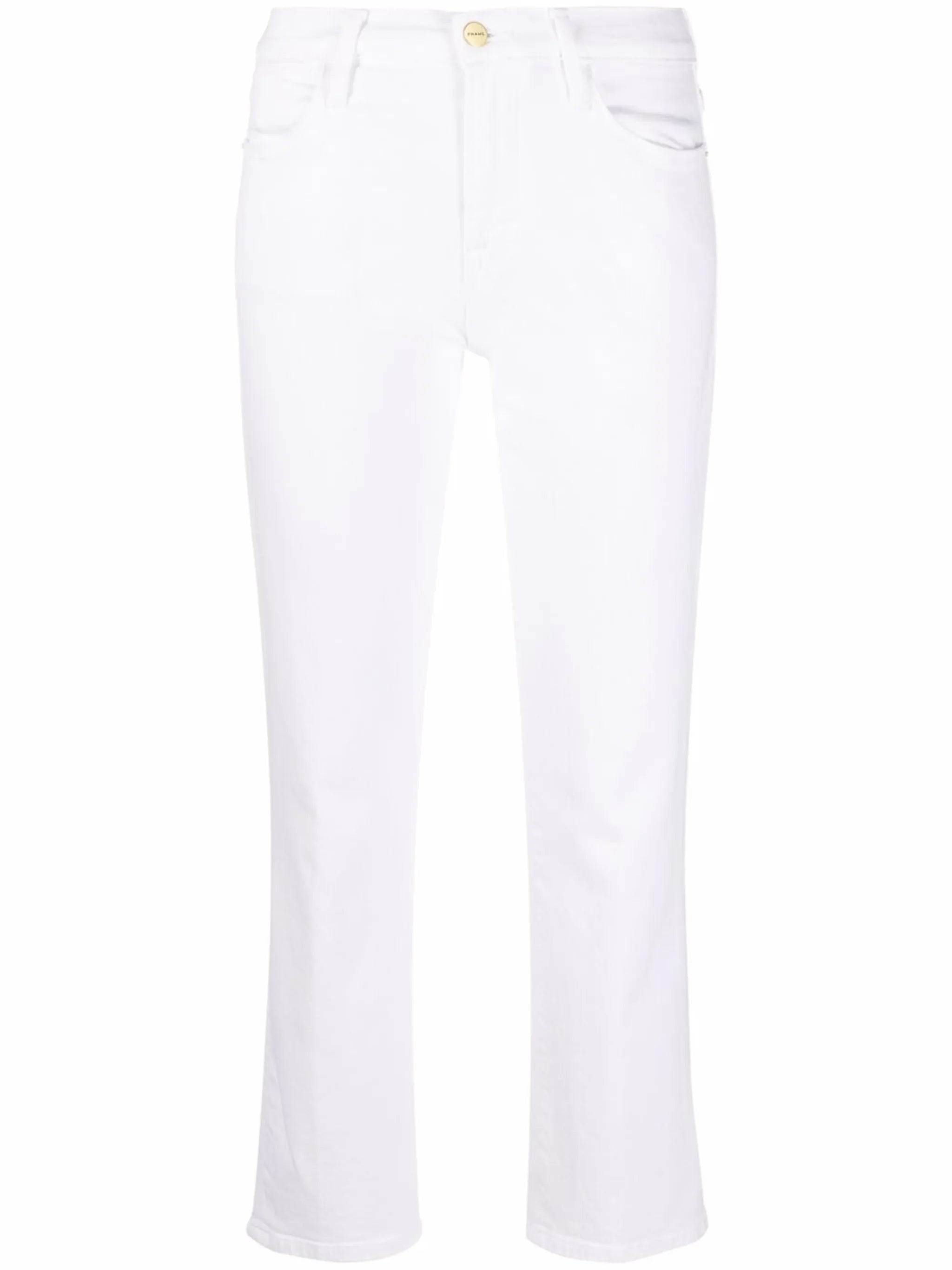 cropped straight-leg jeans